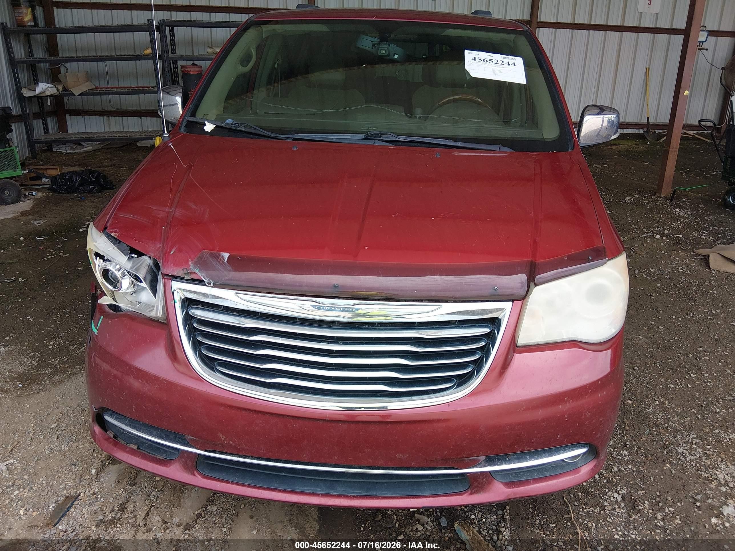 2014 Chrysler Town & Country Limited Бордовый vin: 2C4RC1GG1ER204133