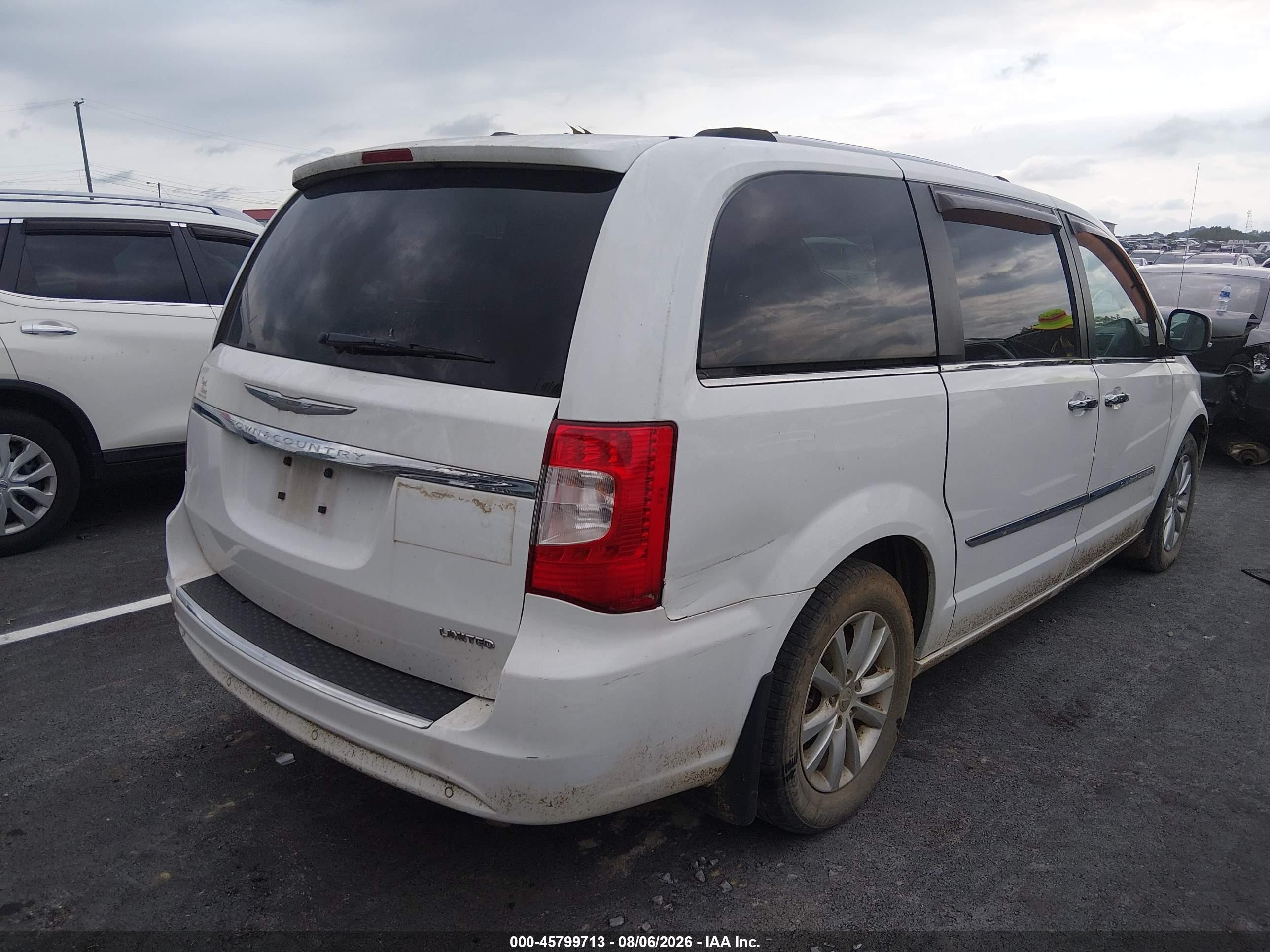2015 Chrysler Town & Country Limited Platinum White vin: 2C4RC1GG2FR740669