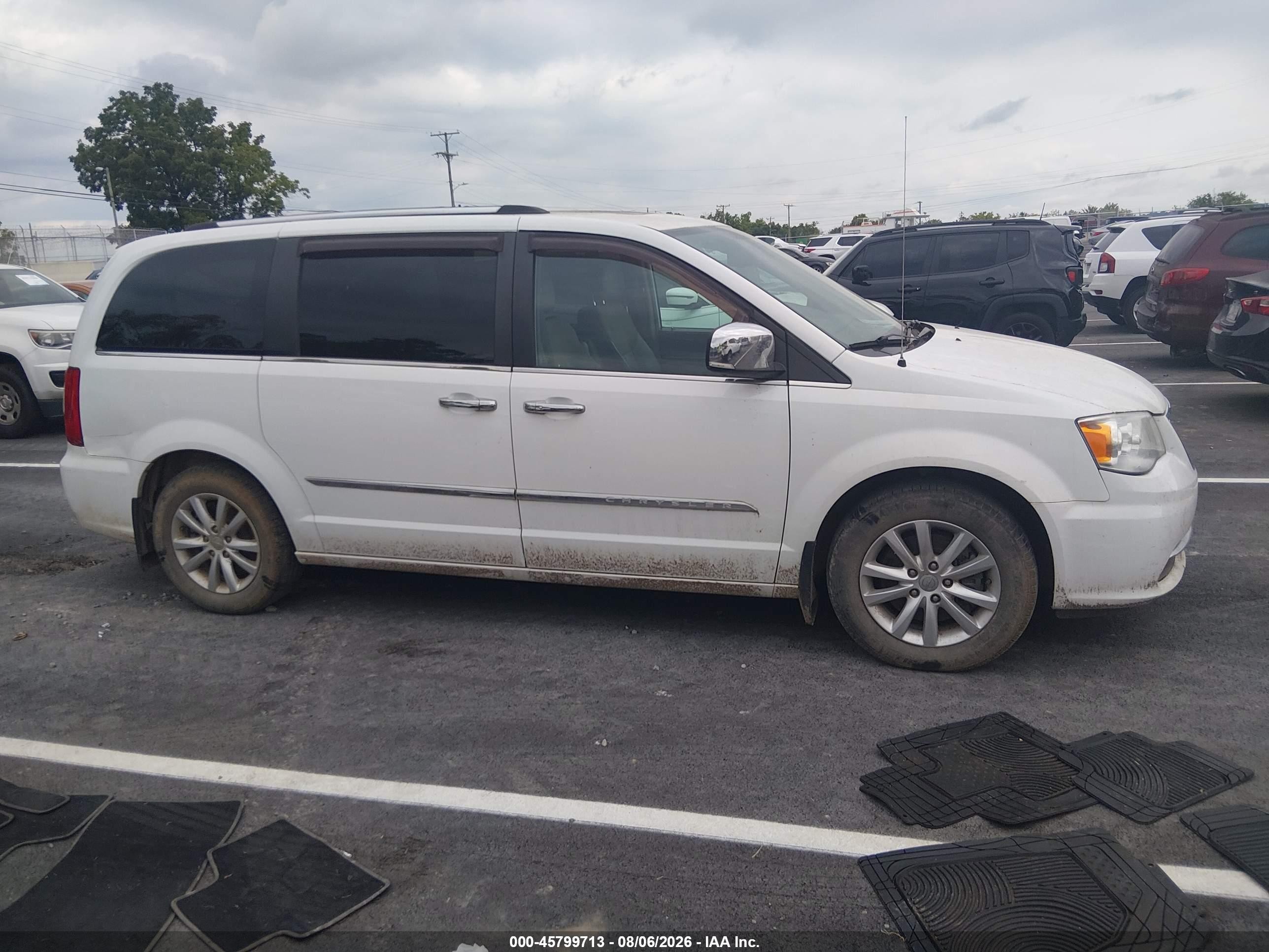 2015 Chrysler Town & Country Limited Platinum White vin: 2C4RC1GG2FR740669