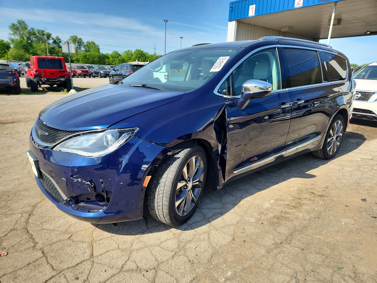 2017 Chrysler Pacifica Limited Blue vin: 2C4RC1GG2HR720750