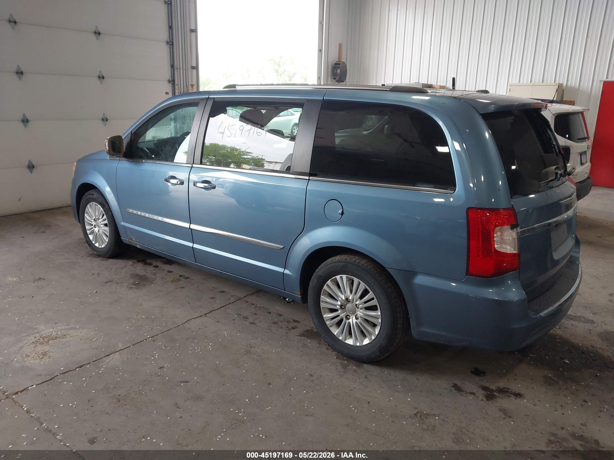 2012 Chrysler Town & Country Limited Blue vin: 2C4RC1GG3CR134163