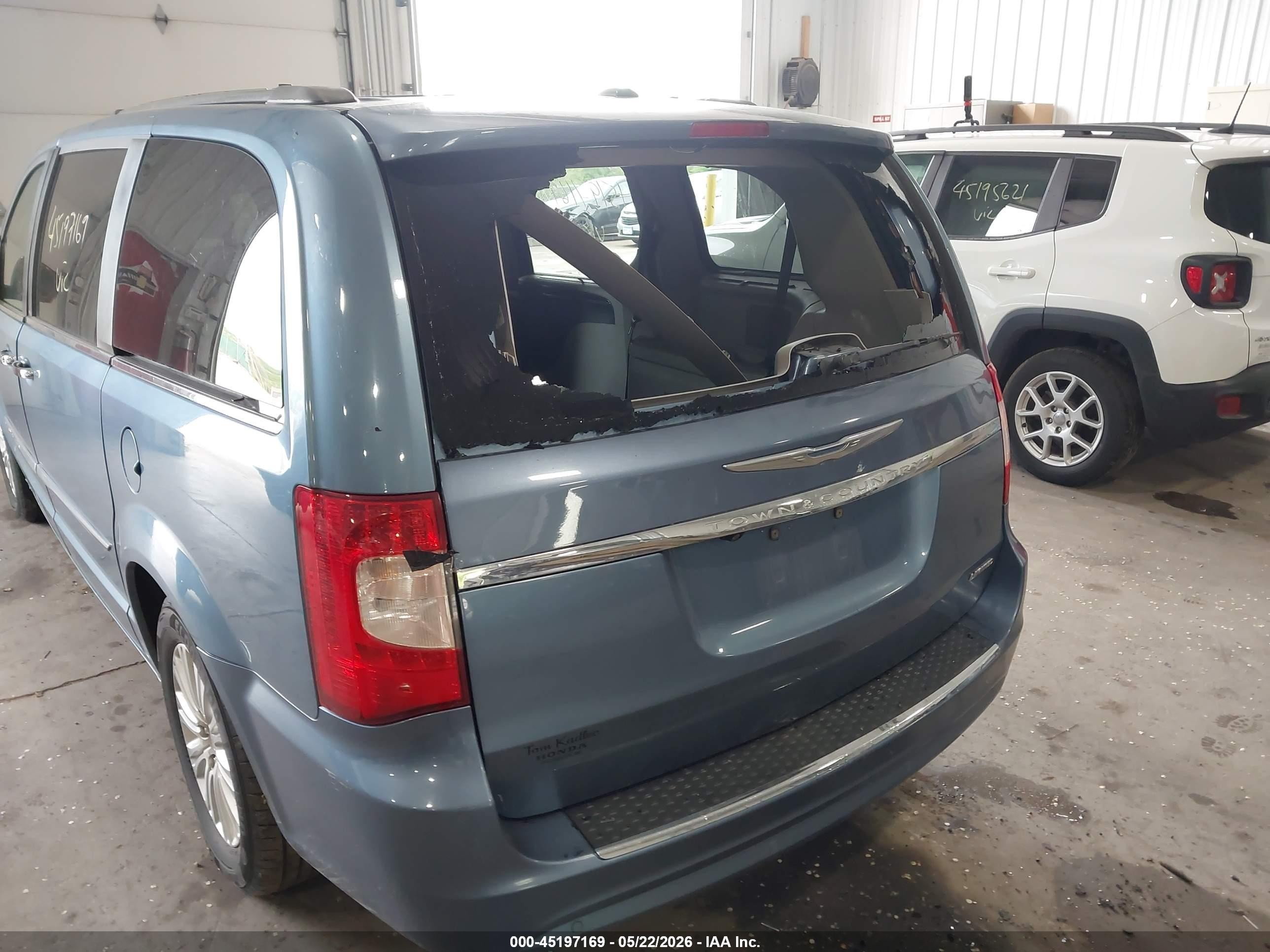 2012 Chrysler Town & Country Limited Blue vin: 2C4RC1GG3CR134163