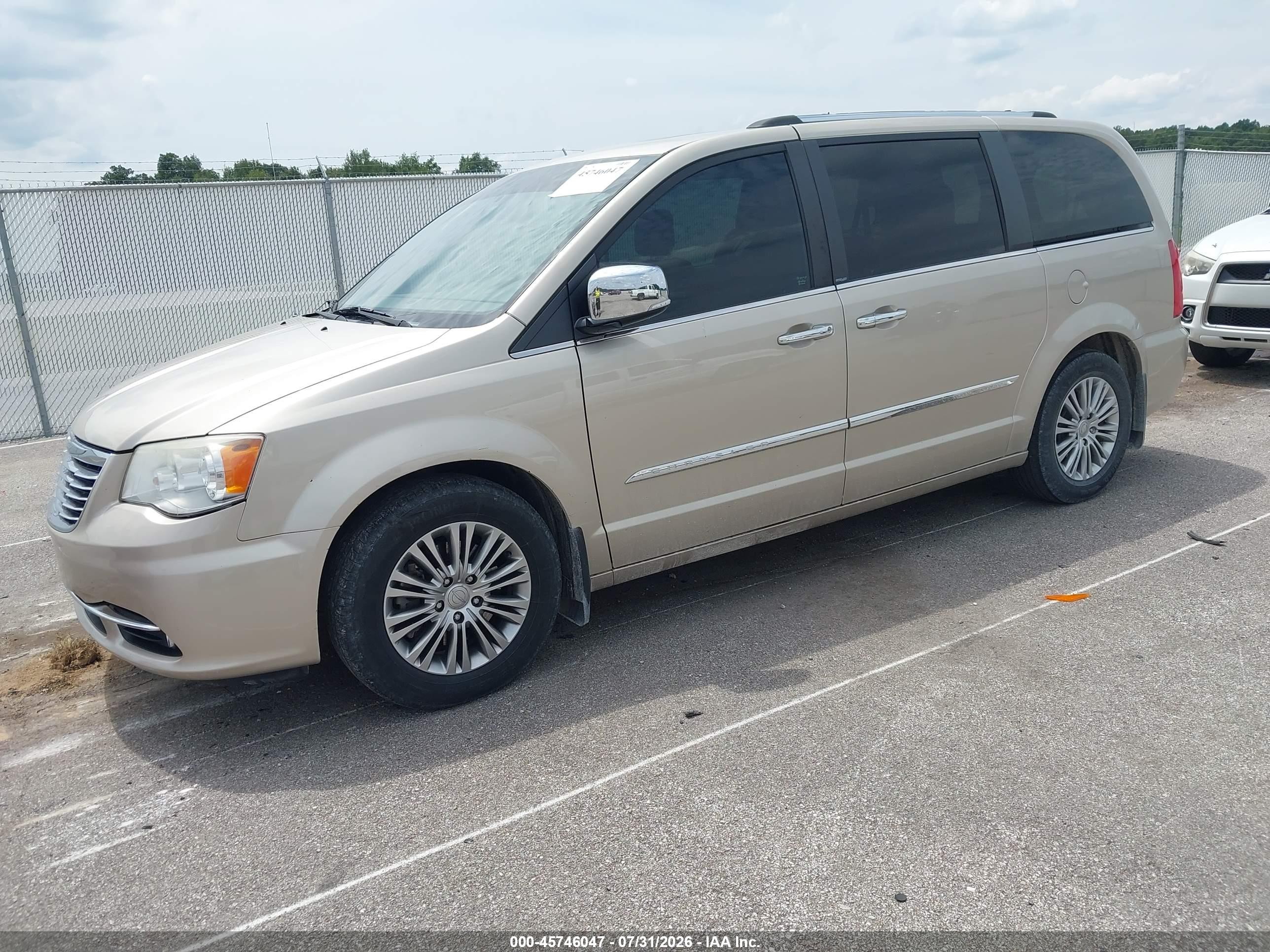 2013 Chrysler Town & Country Limited Желто-коричневый vin: 2C4RC1GG3DR595929
