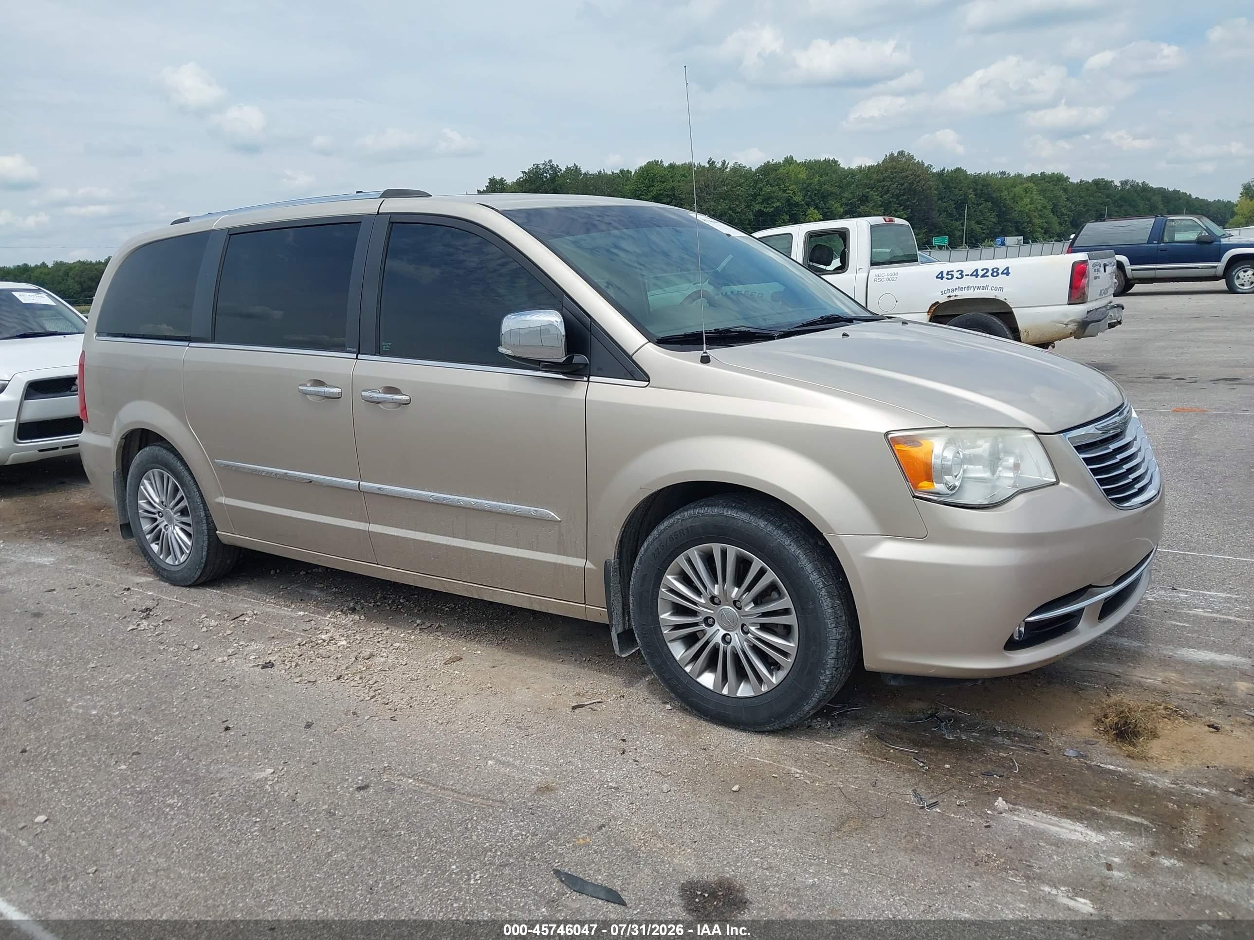 2013 Chrysler Town & Country Limited Желто-коричневый vin: 2C4RC1GG3DR595929
