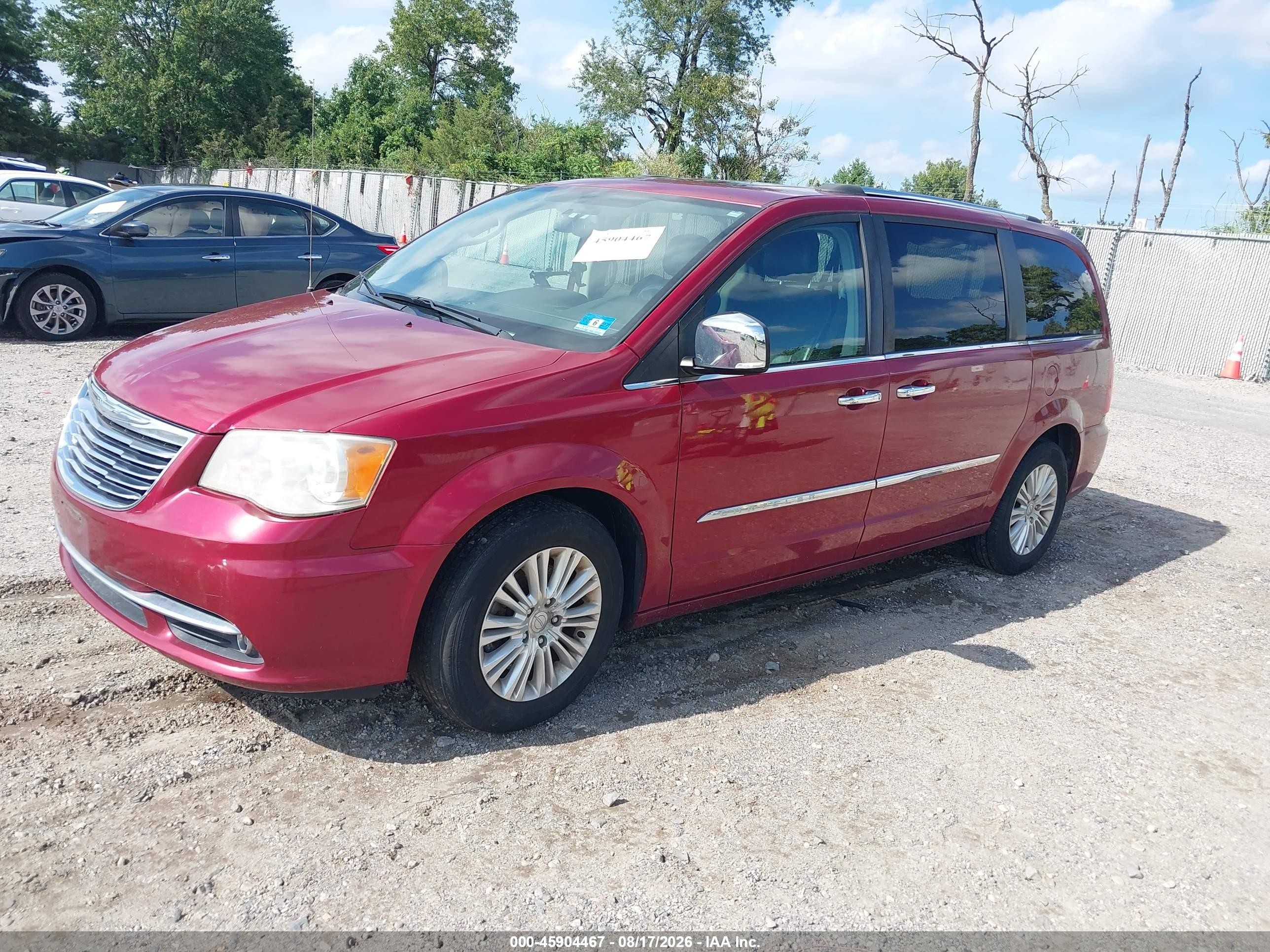 2014 Chrysler Town & Country Limited Красный vin: 2C4RC1GG3ER168543