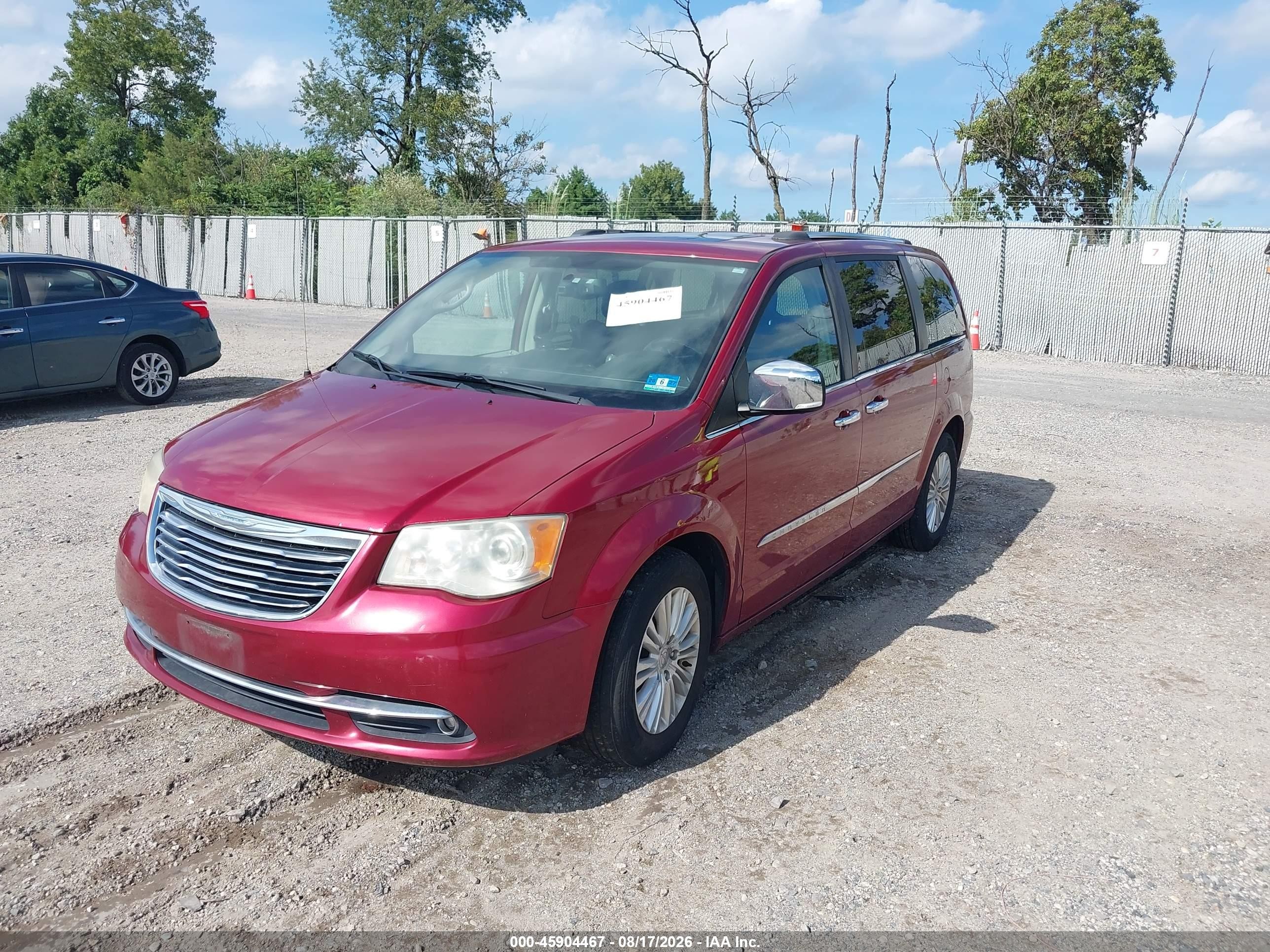 2014 Chrysler Town & Country Limited Красный vin: 2C4RC1GG3ER168543
