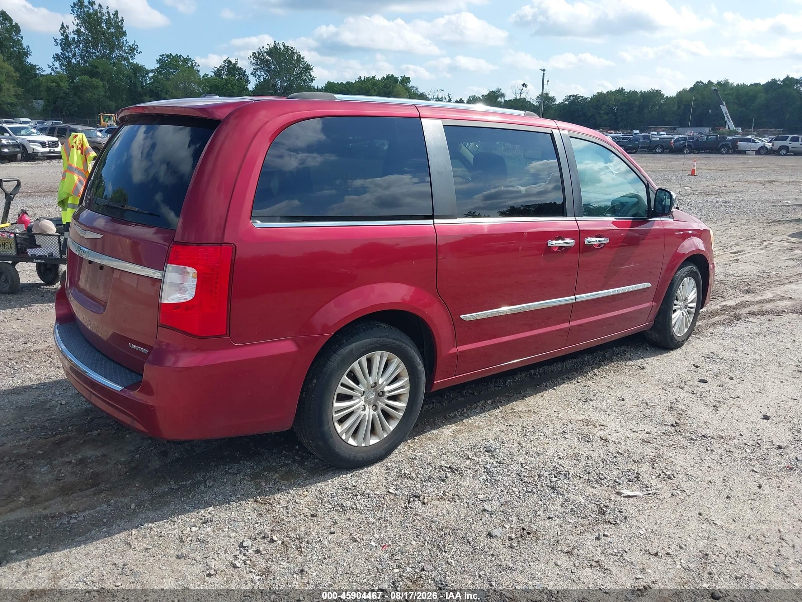 2014 Chrysler Town & Country Limited Красный vin: 2C4RC1GG3ER168543