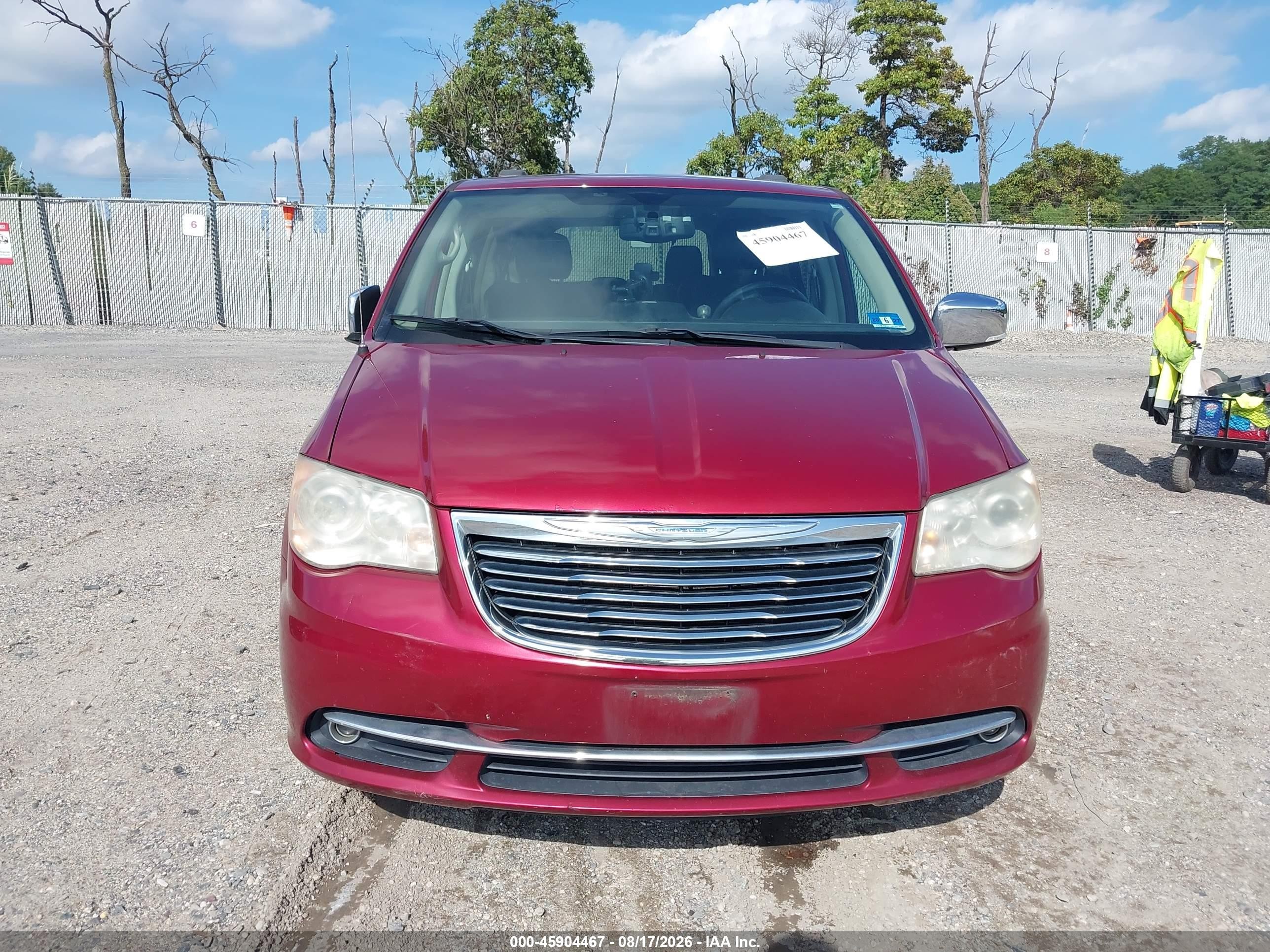 2014 Chrysler Town & Country Limited Красный vin: 2C4RC1GG3ER168543