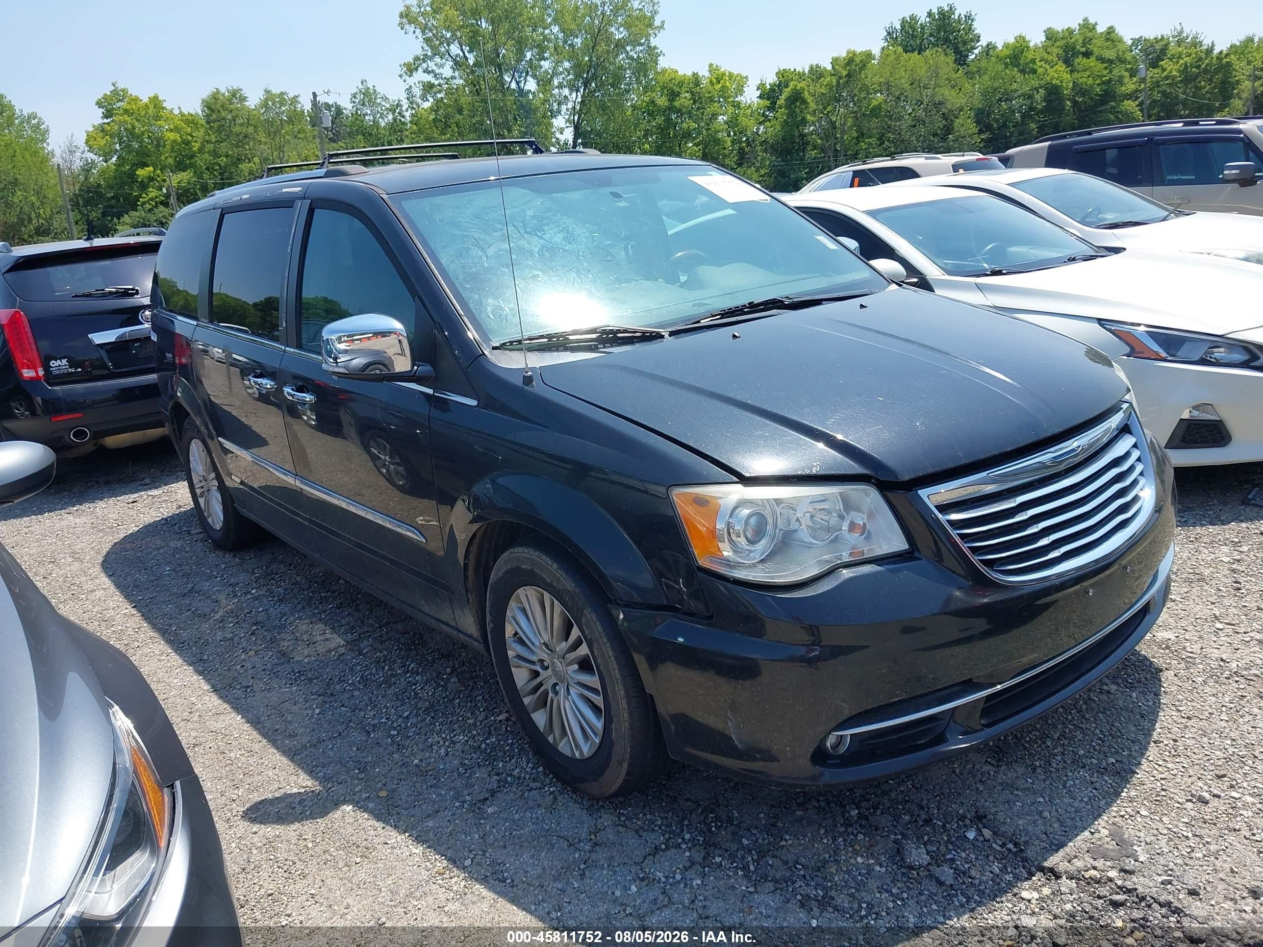 2014 Chrysler Town & Country Limited Black vin: 2C4RC1GG3ER372064