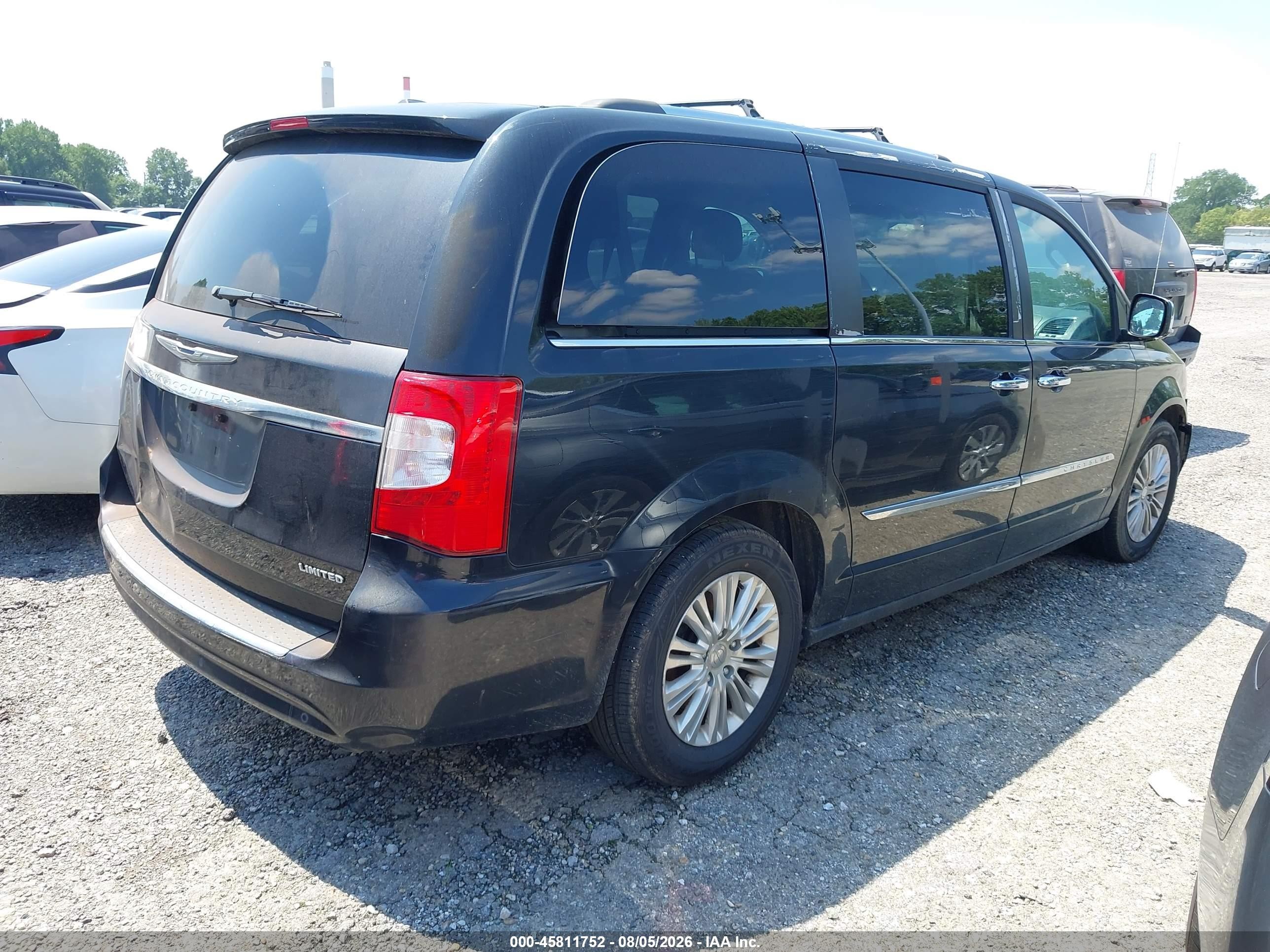 2014 Chrysler Town & Country Limited Black vin: 2C4RC1GG3ER372064
