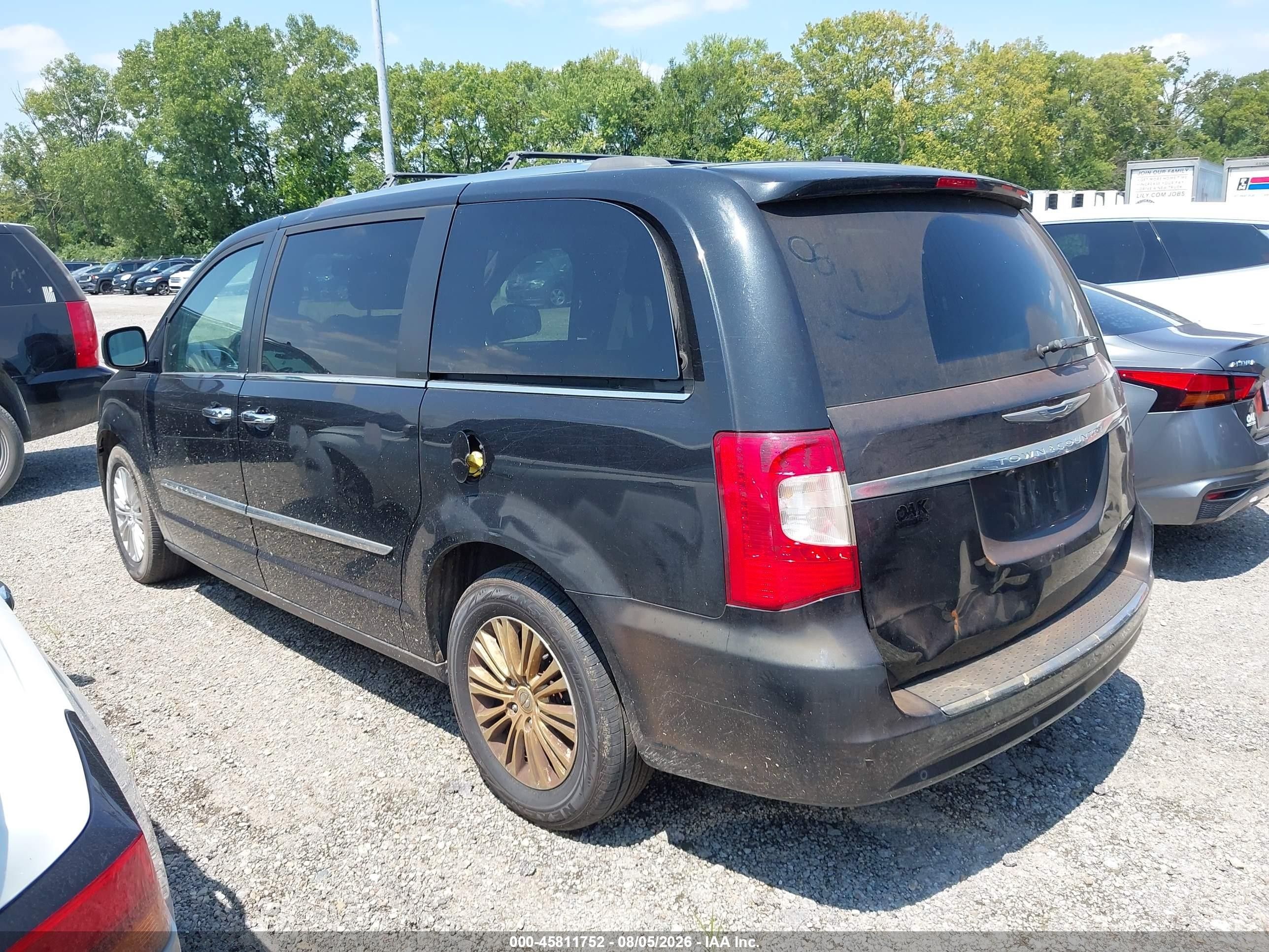 2014 Chrysler Town & Country Limited Black vin: 2C4RC1GG3ER372064