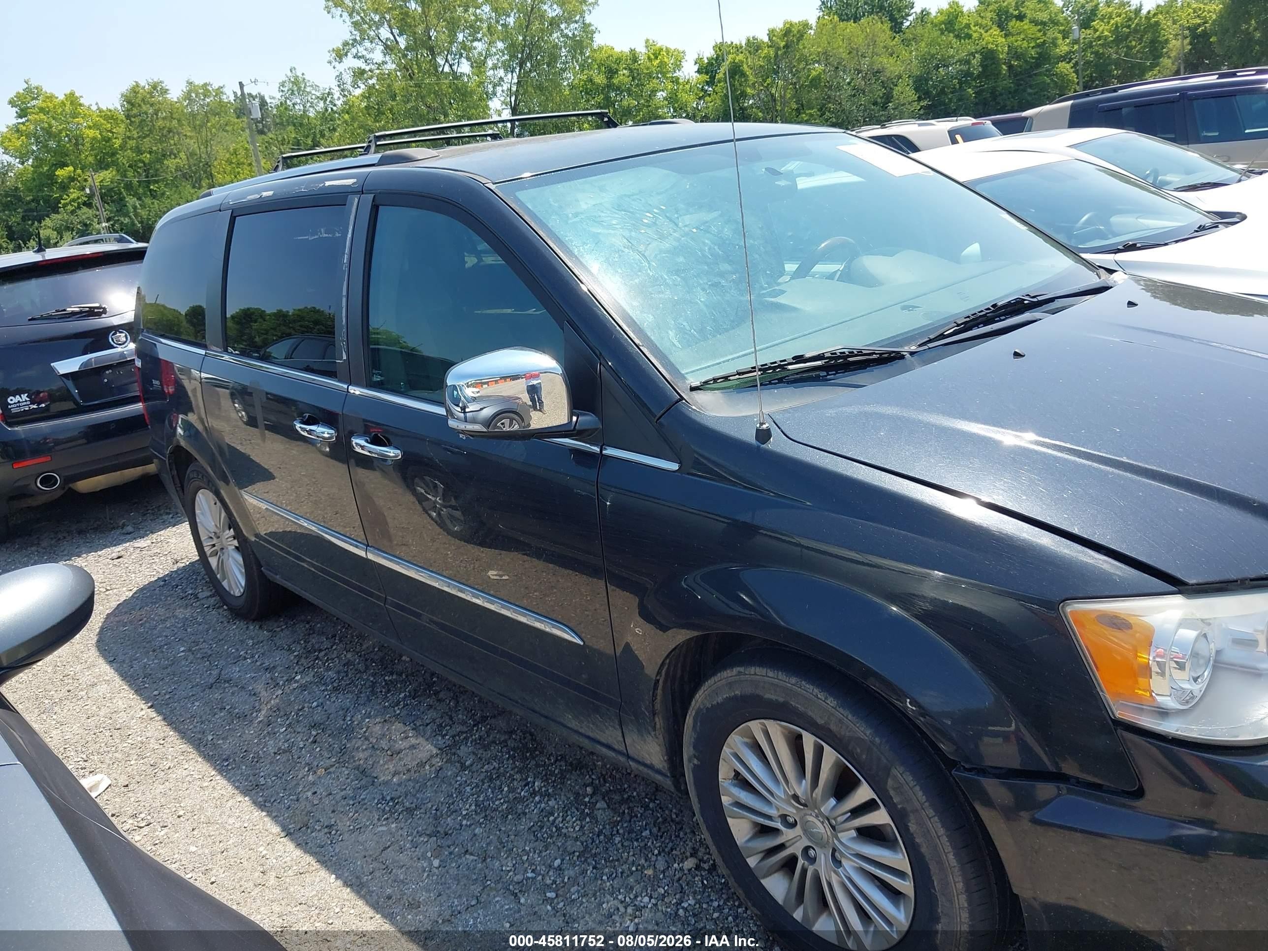 2014 Chrysler Town & Country Limited Black vin: 2C4RC1GG3ER372064