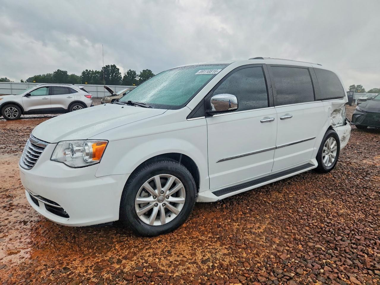 2015 Chrysler Town & Country Limited Platinum White vin: 2C4RC1GG3FR731317