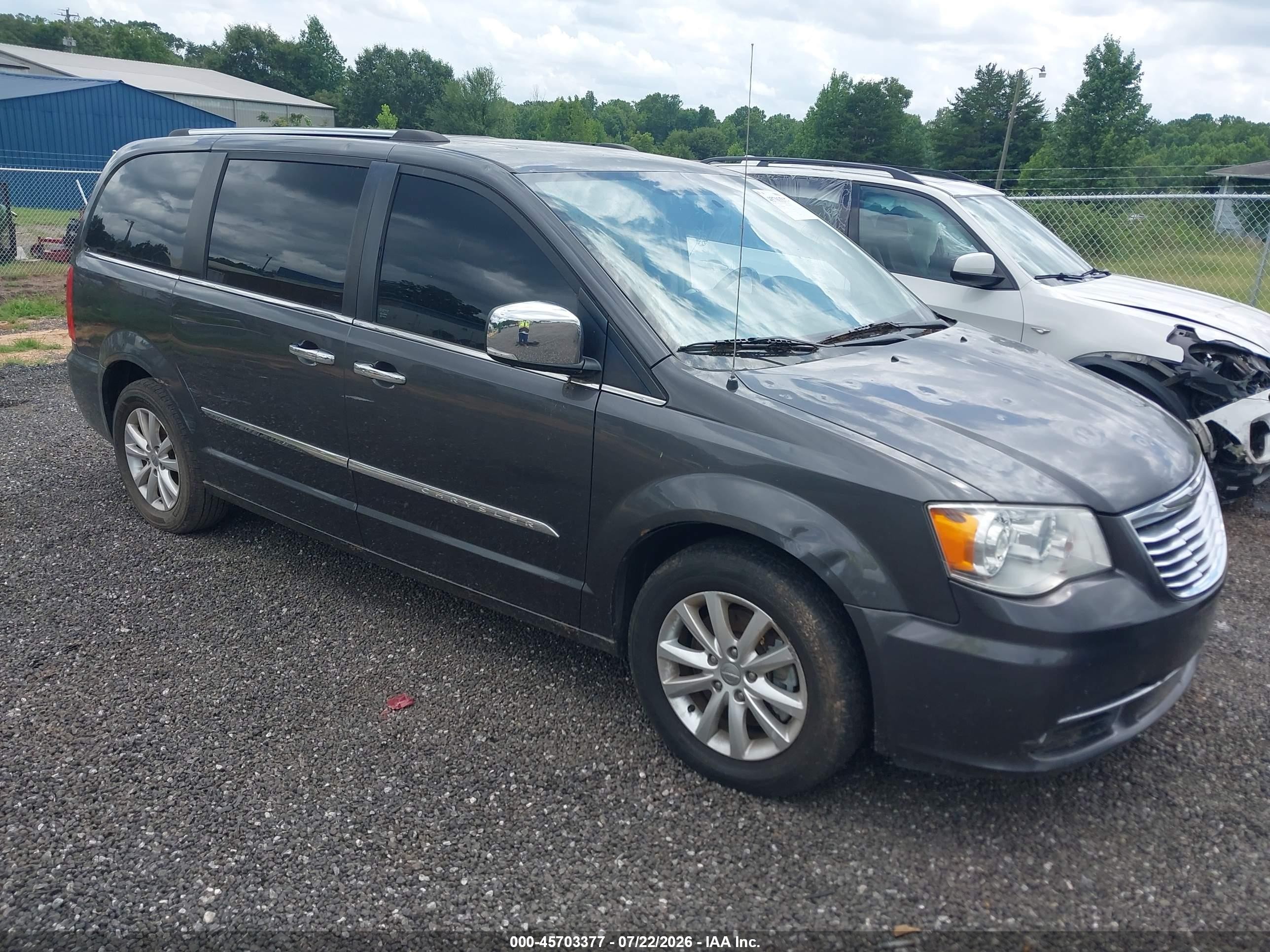 2015 Chrysler Town & Country Limited Platinum Серый vin: 2C4RC1GG3FR740888
