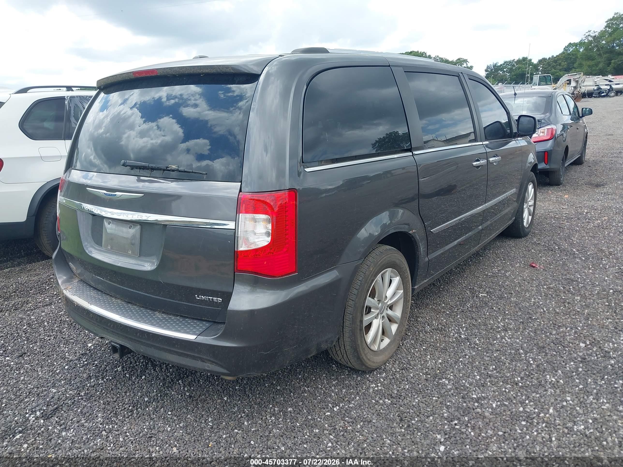 2015 Chrysler Town & Country Limited Platinum Gray vin: 2C4RC1GG3FR740888