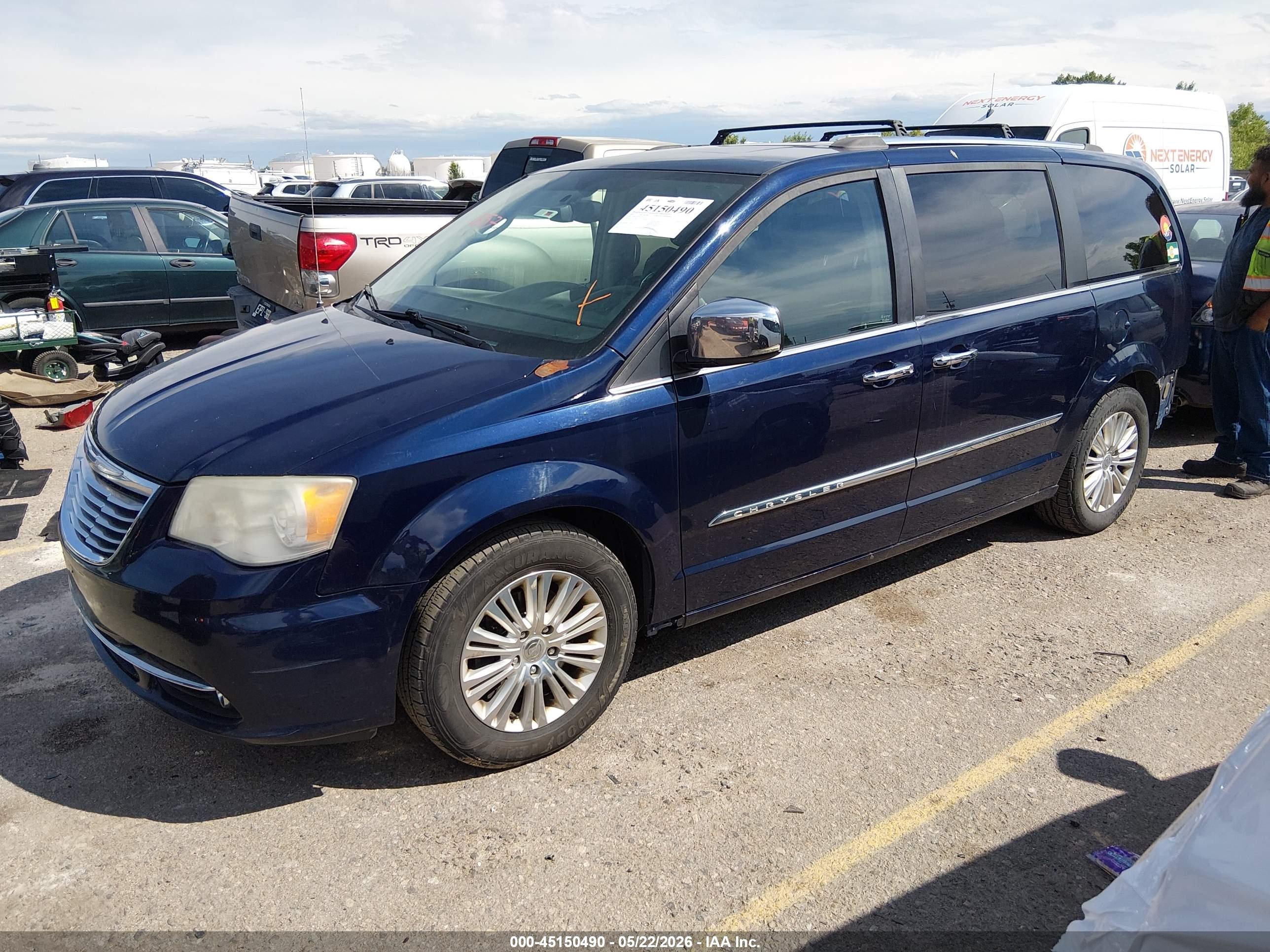 2012 Chrysler Town & Country Limited Blue vin: 2C4RC1GG4CR345727
