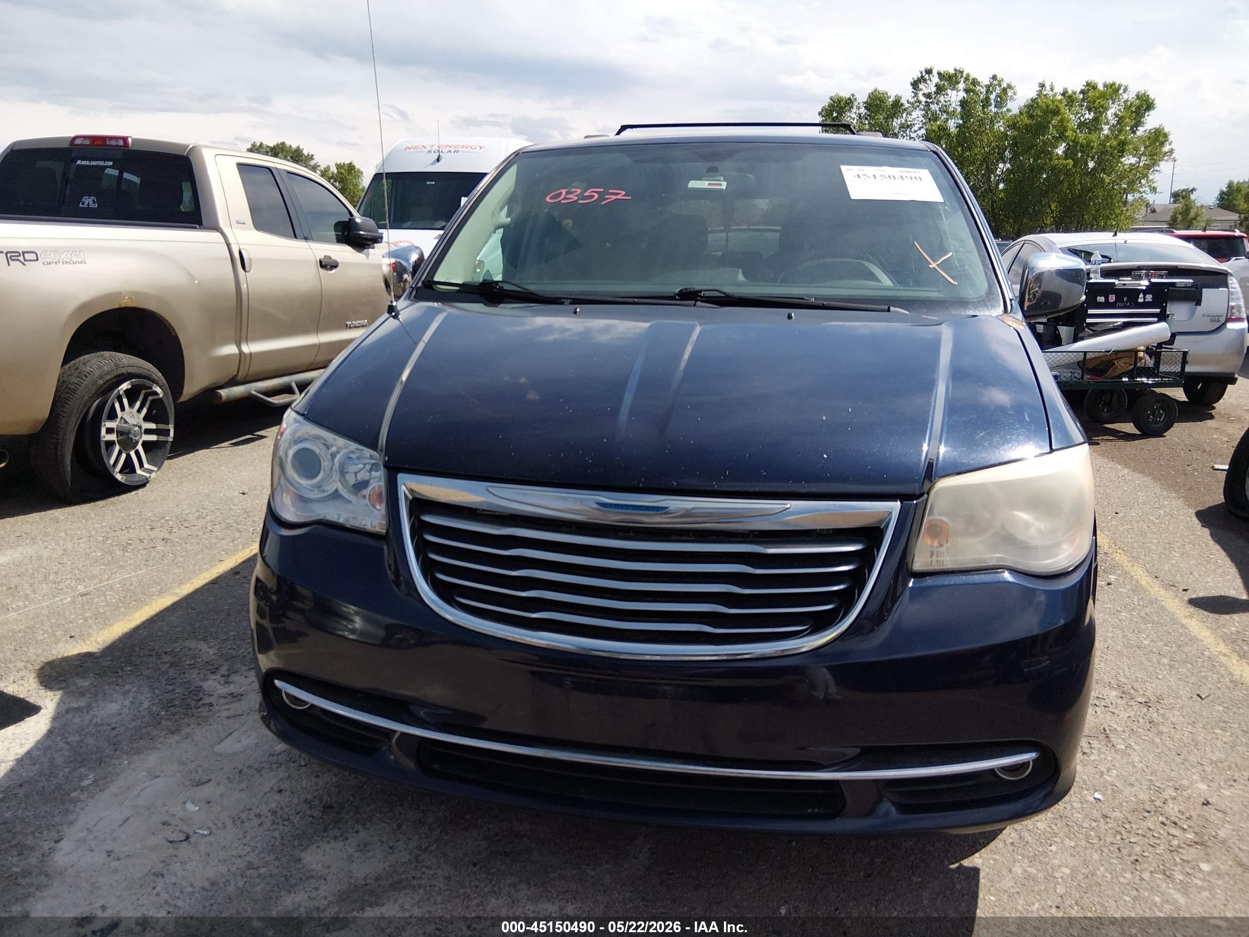 2012 Chrysler Town & Country Limited Blue vin: 2C4RC1GG4CR345727