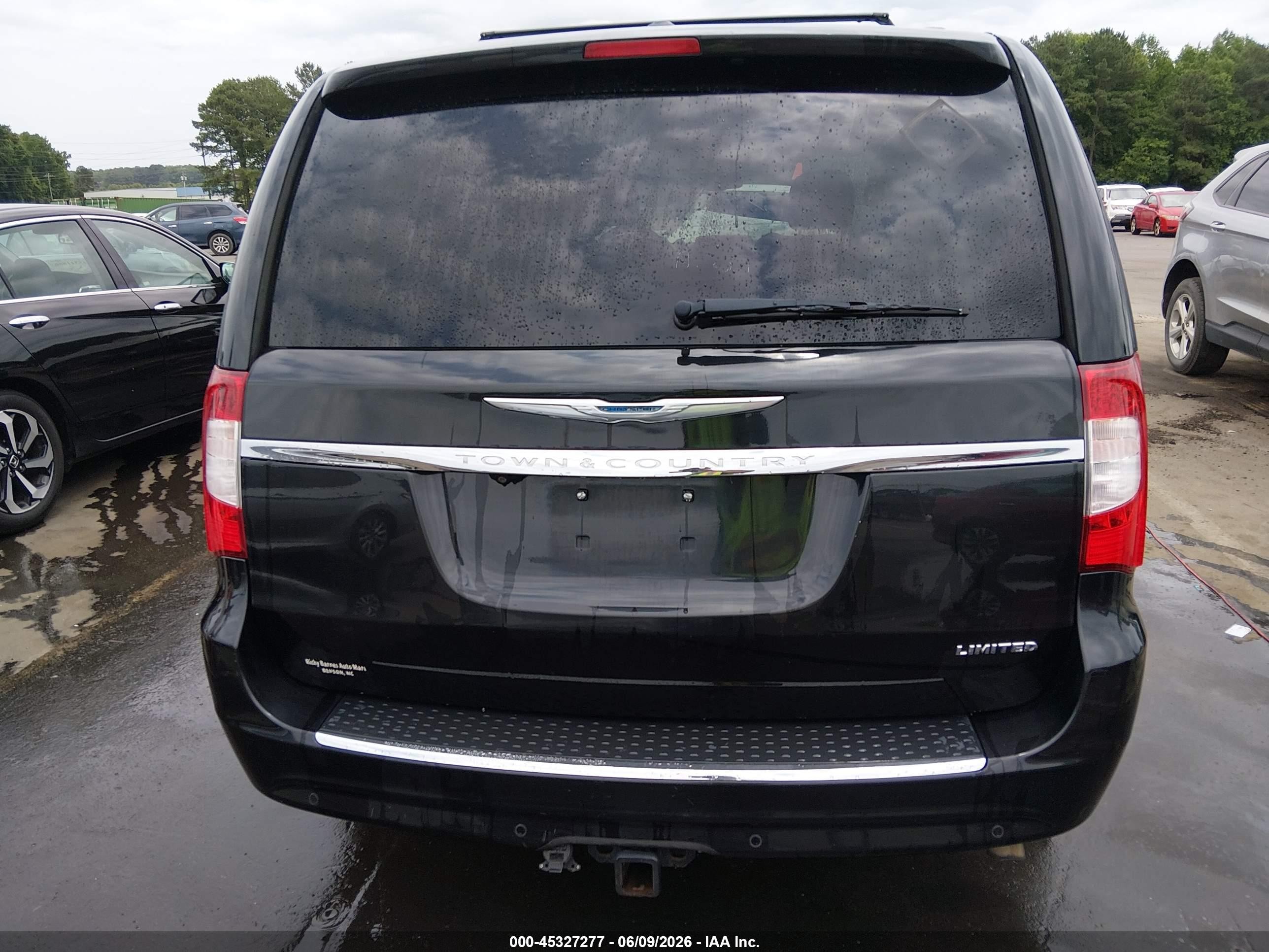 2013 Chrysler Town & Country Limited Black vin: 2C4RC1GG4DR753145