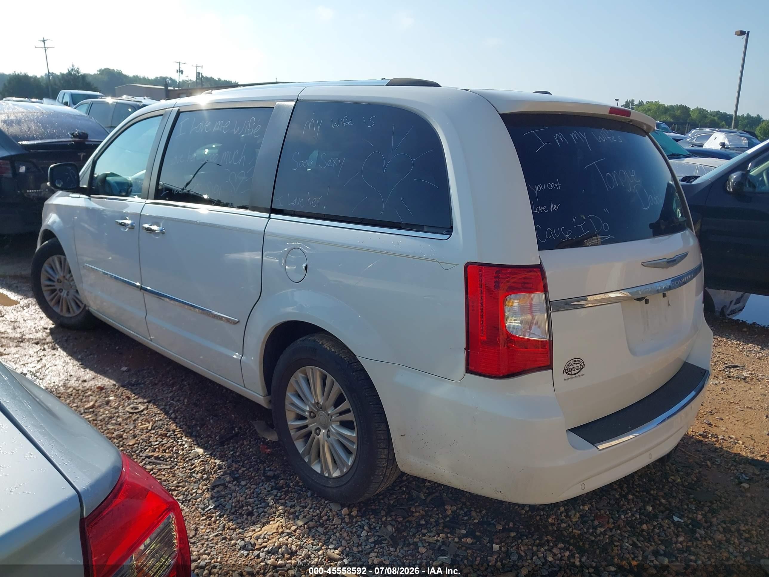 2014 Chrysler Town & Country Limited Белый vin: 2C4RC1GG4ER329935