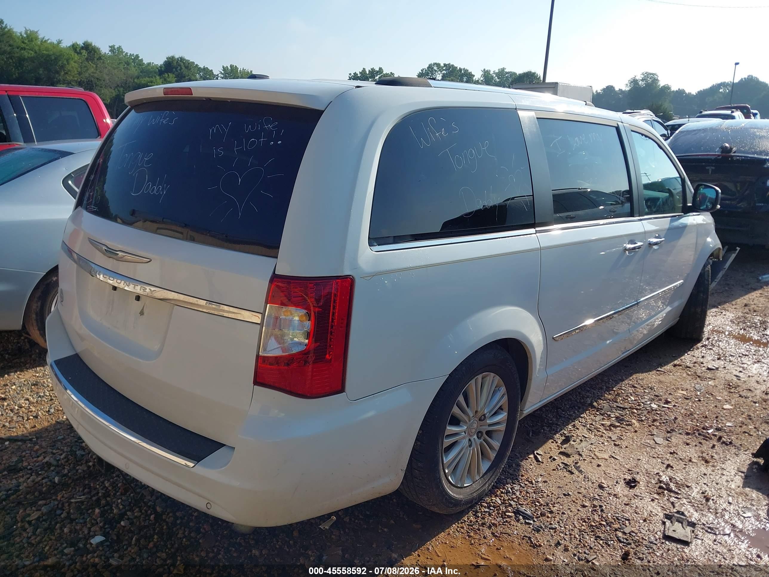 2014 Chrysler Town & Country Limited Белый vin: 2C4RC1GG4ER329935