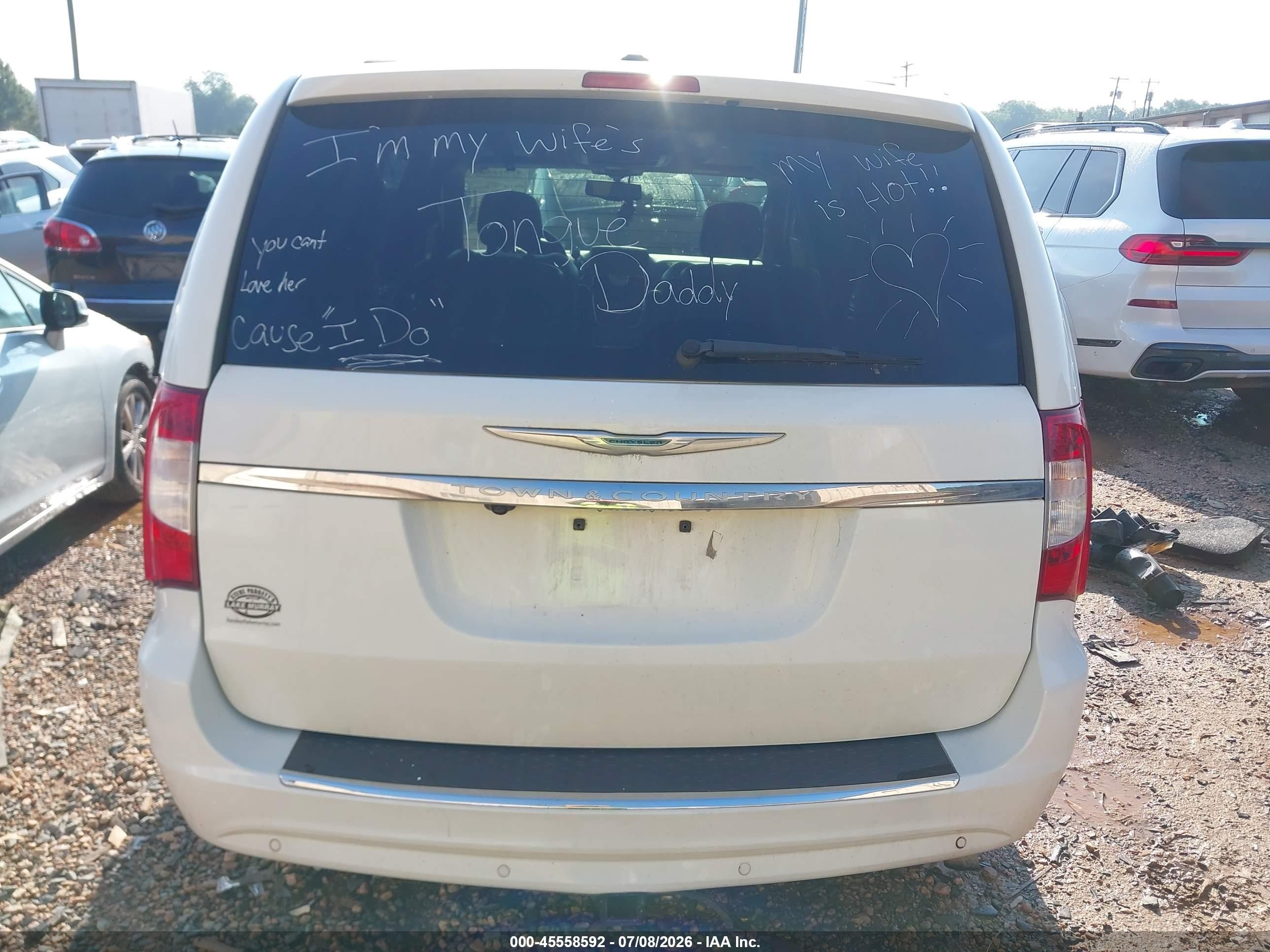 2014 Chrysler Town & Country Limited Белый vin: 2C4RC1GG4ER329935