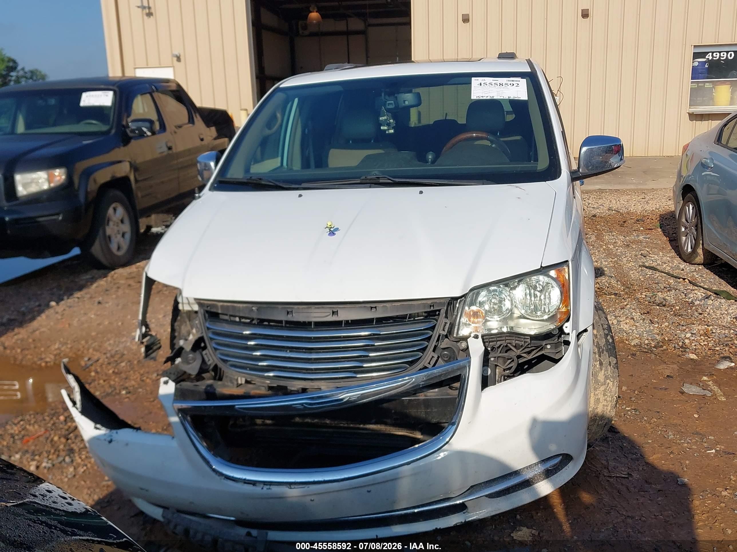 2014 Chrysler Town & Country Limited Белый vin: 2C4RC1GG4ER329935
