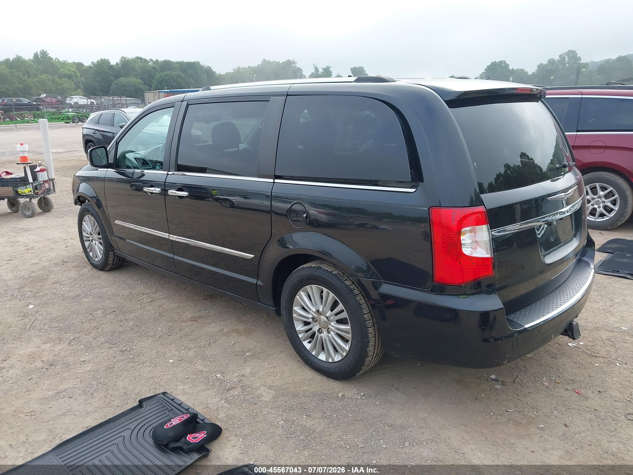 2012 Chrysler Town & Country Limited Black vin: 2C4RC1GG5CR328743