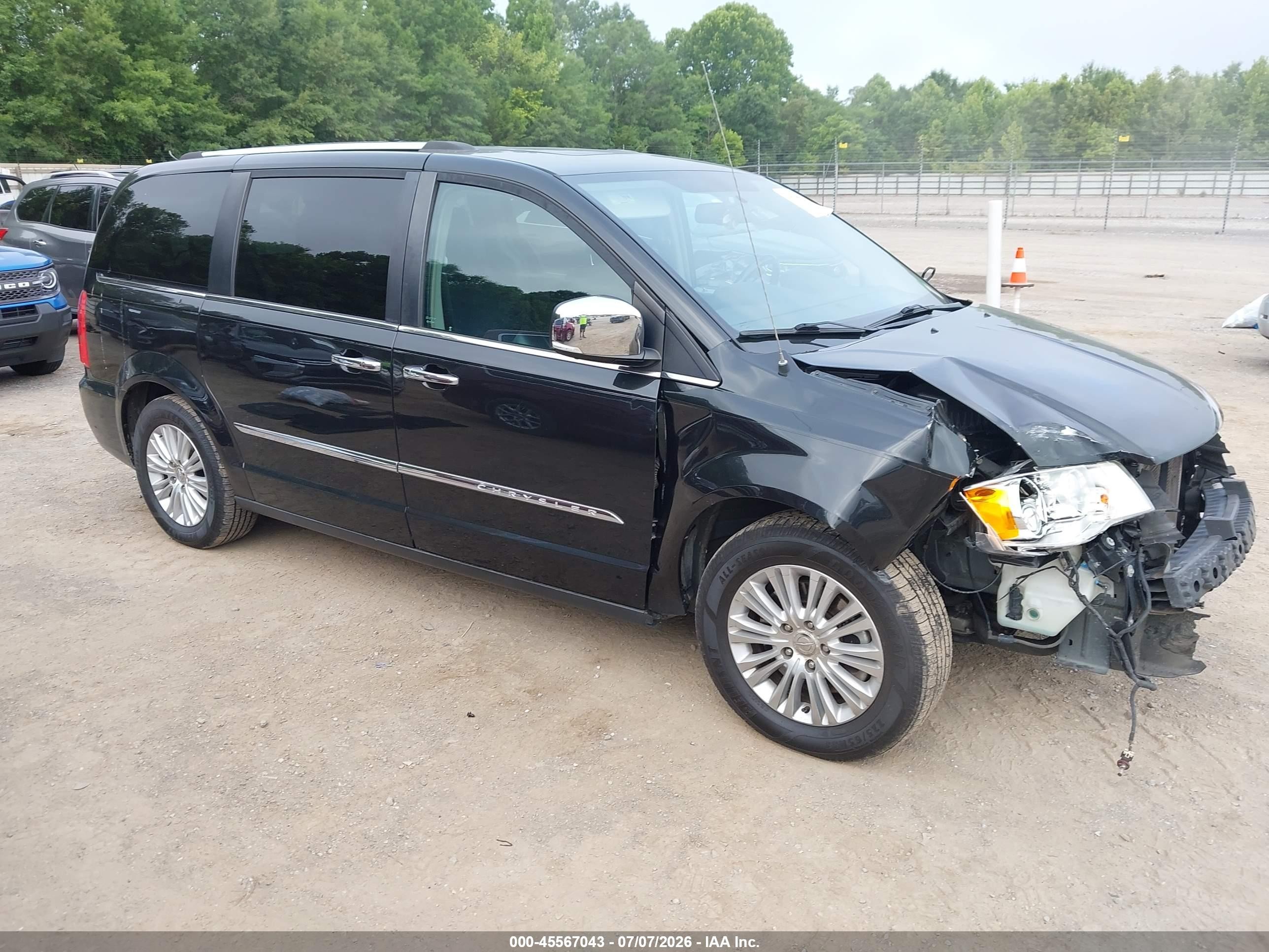 2012 Chrysler Town & Country Limited Black vin: 2C4RC1GG5CR328743