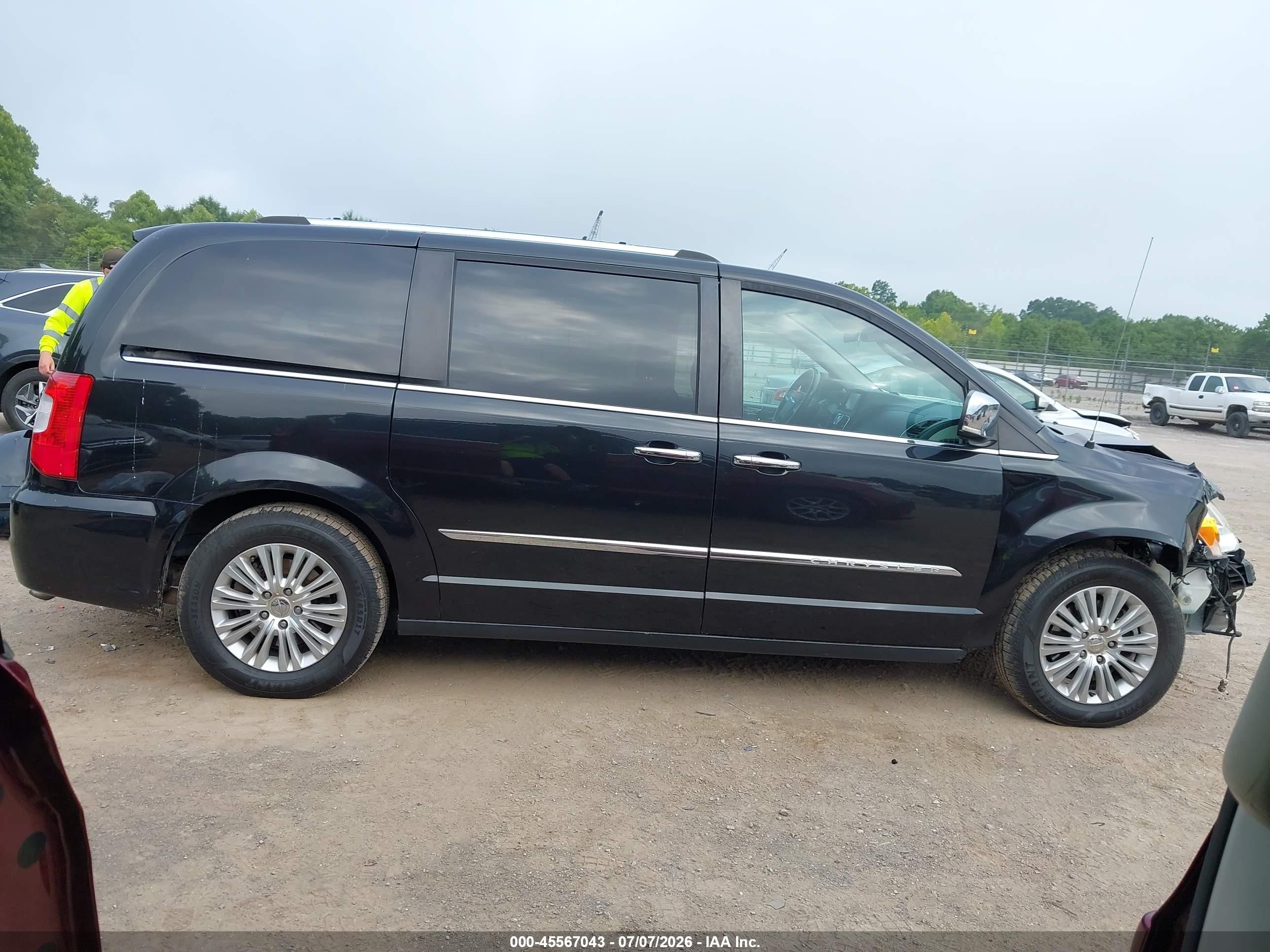 2012 Chrysler Town & Country Limited Black vin: 2C4RC1GG5CR328743