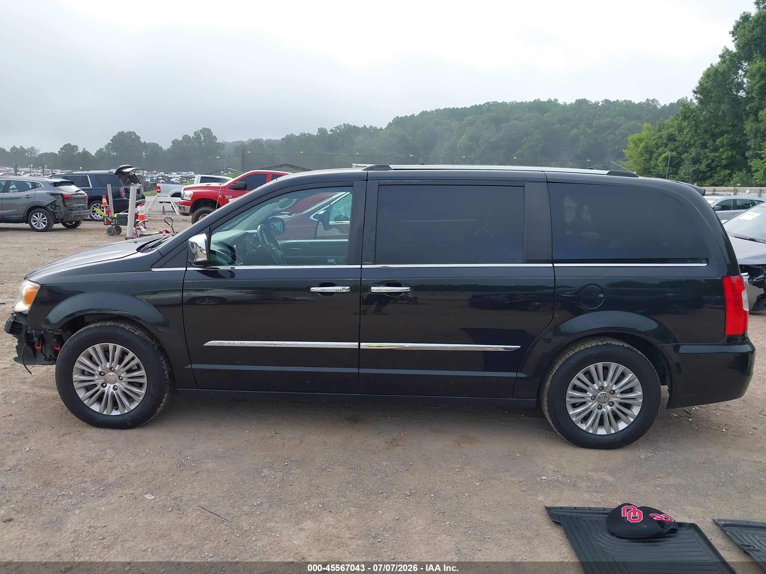 2012 Chrysler Town & Country Limited Black vin: 2C4RC1GG5CR328743