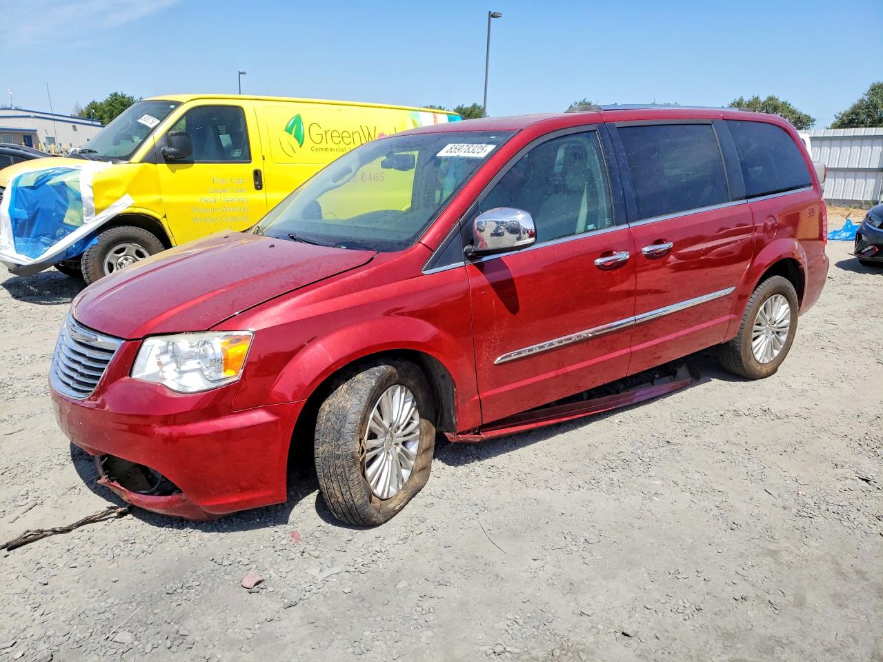 2015 Chrysler Town & Country Limited Platinum Red vin: 2C4RC1GG5FR529174