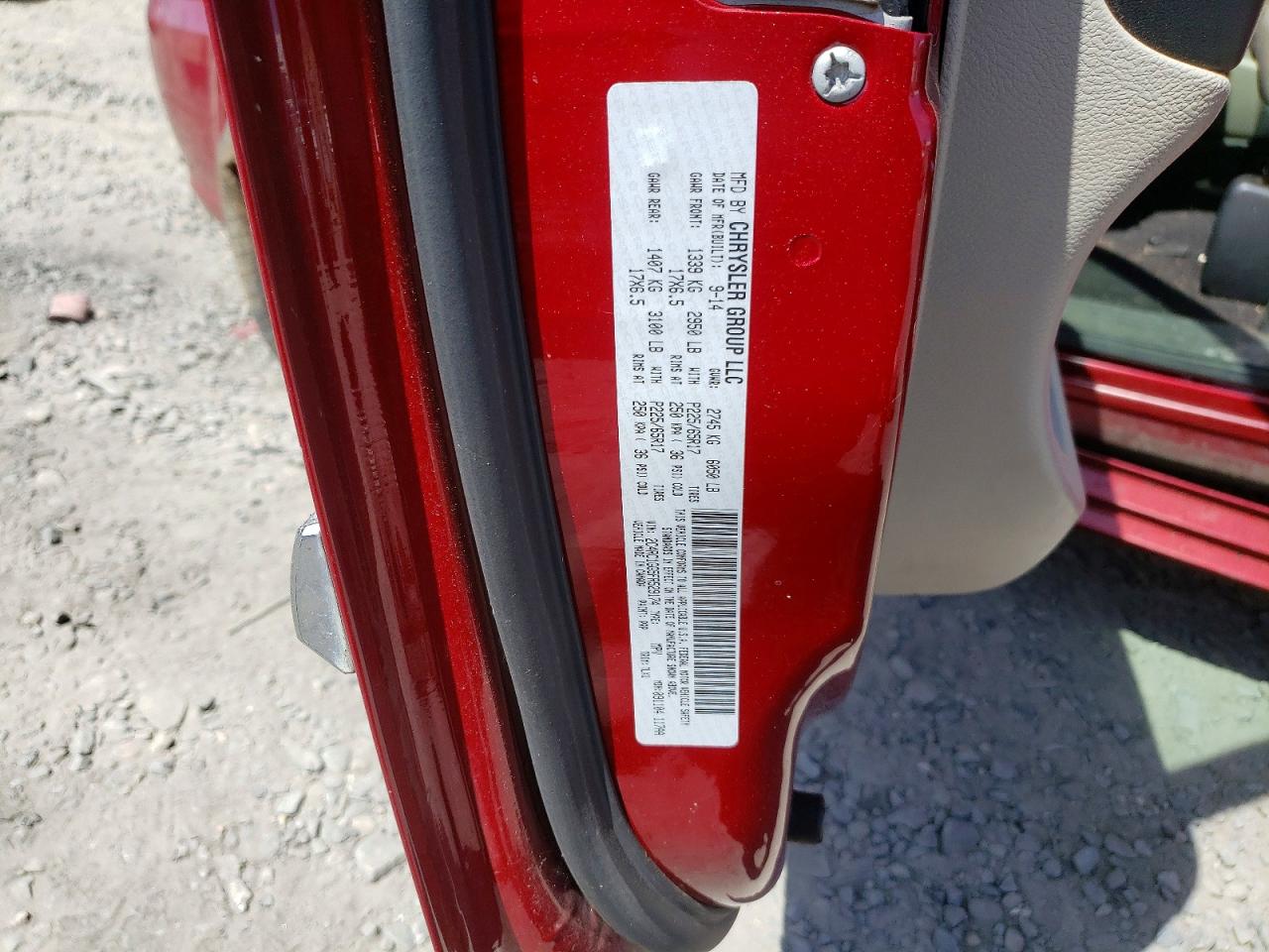 2015 Chrysler Town & Country Limited Platinum Red vin: 2C4RC1GG5FR529174