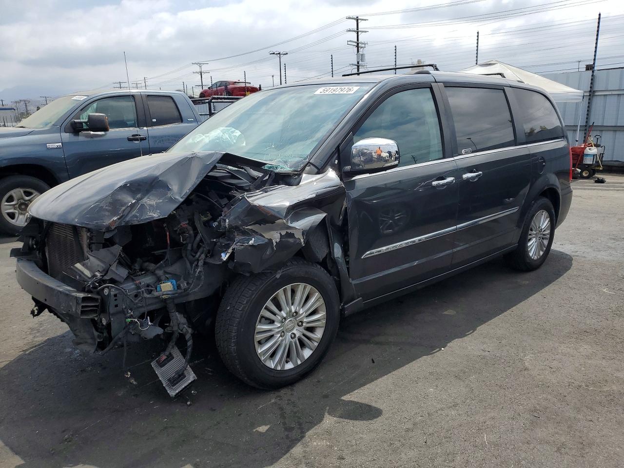 2012 Chrysler Town & Country Limited Black vin: 2C4RC1GG6CR133248