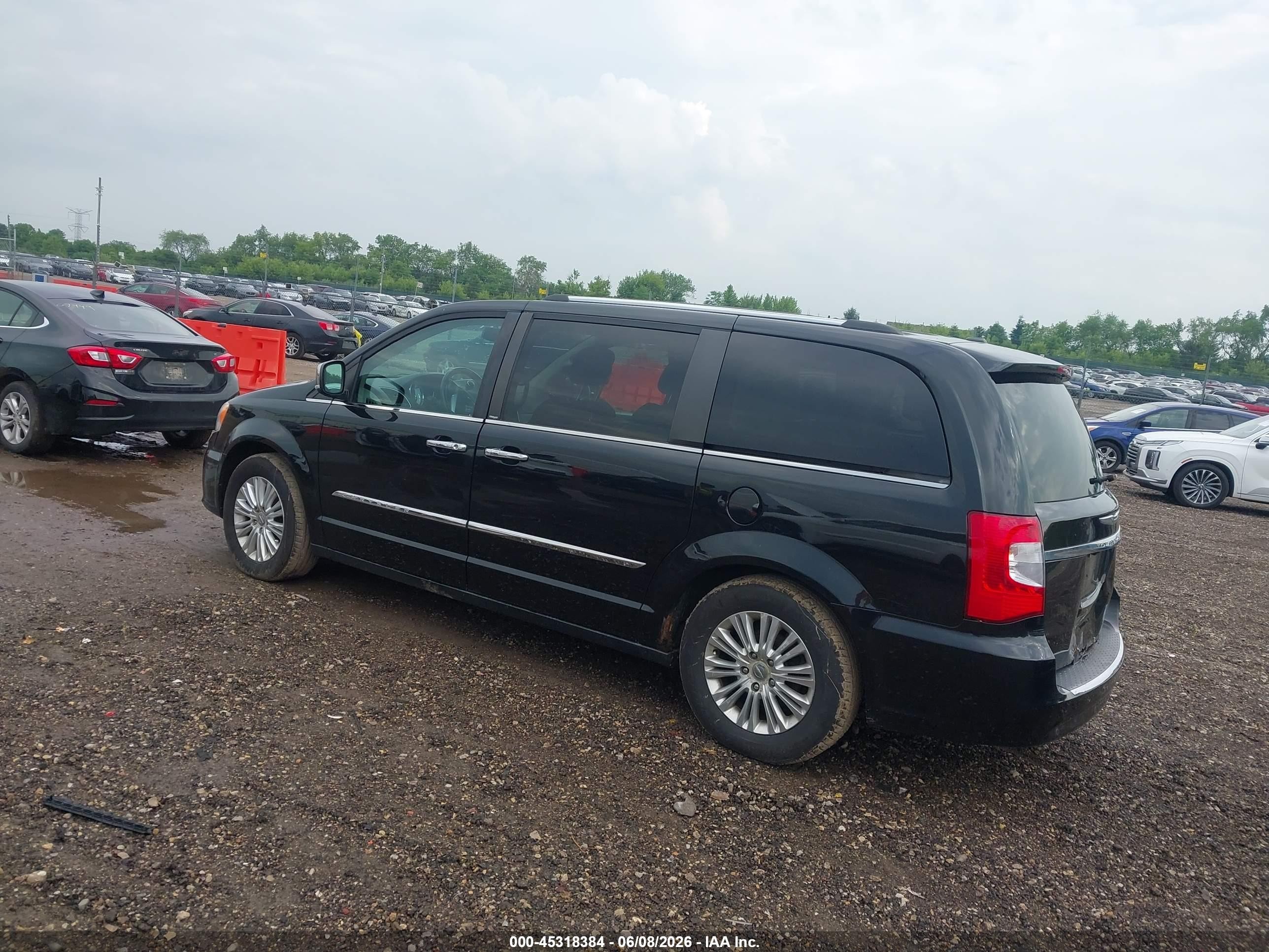 2014 Chrysler Town & Country Limited Black vin: 2C4RC1GG6ER183148