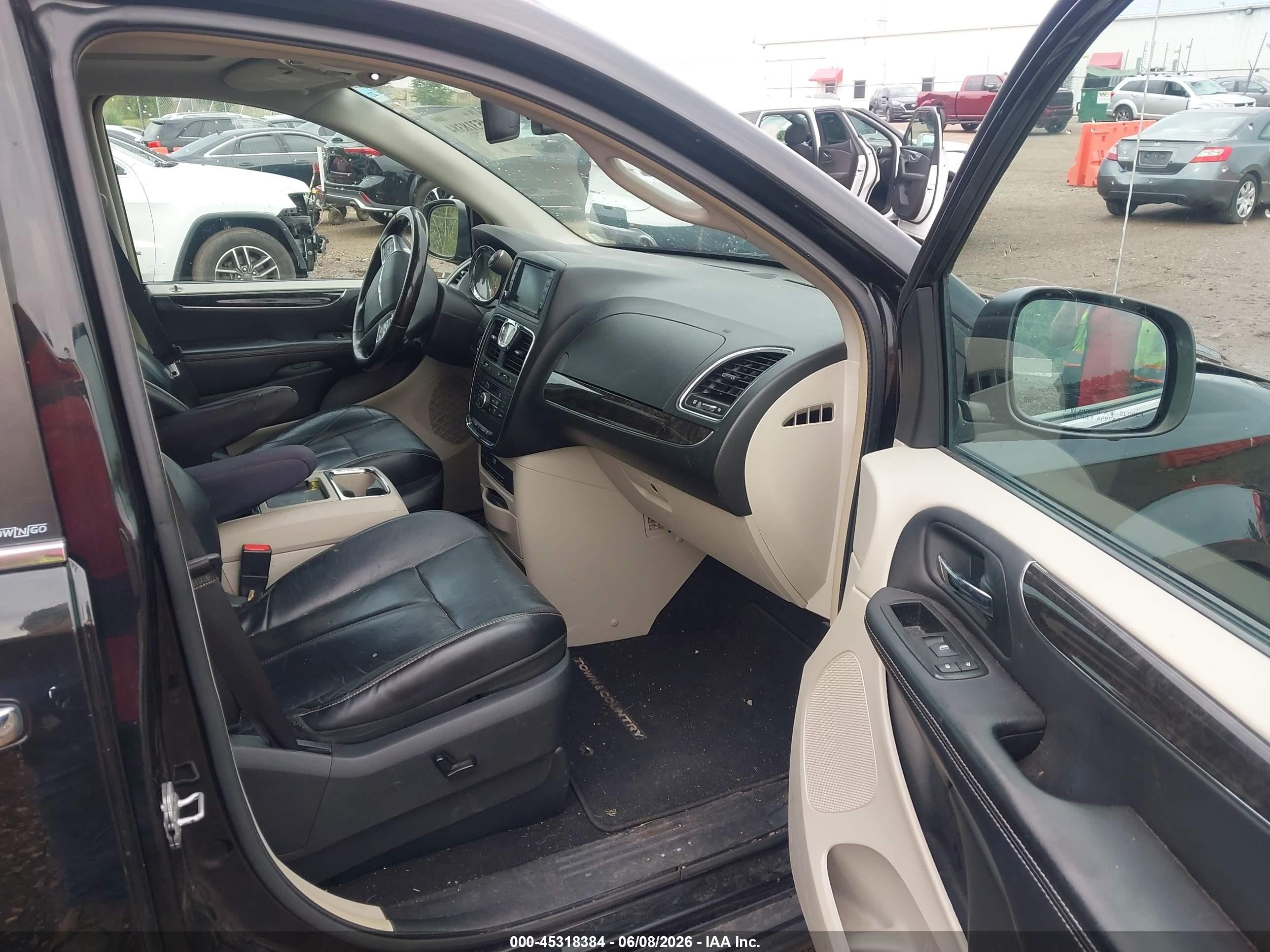 2014 Chrysler Town & Country Limited Black vin: 2C4RC1GG6ER183148