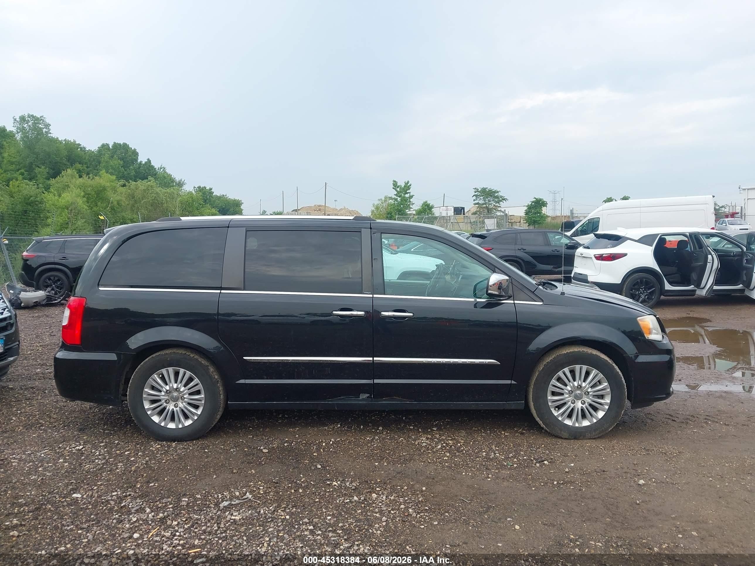 2014 Chrysler Town & Country Limited Black vin: 2C4RC1GG6ER183148