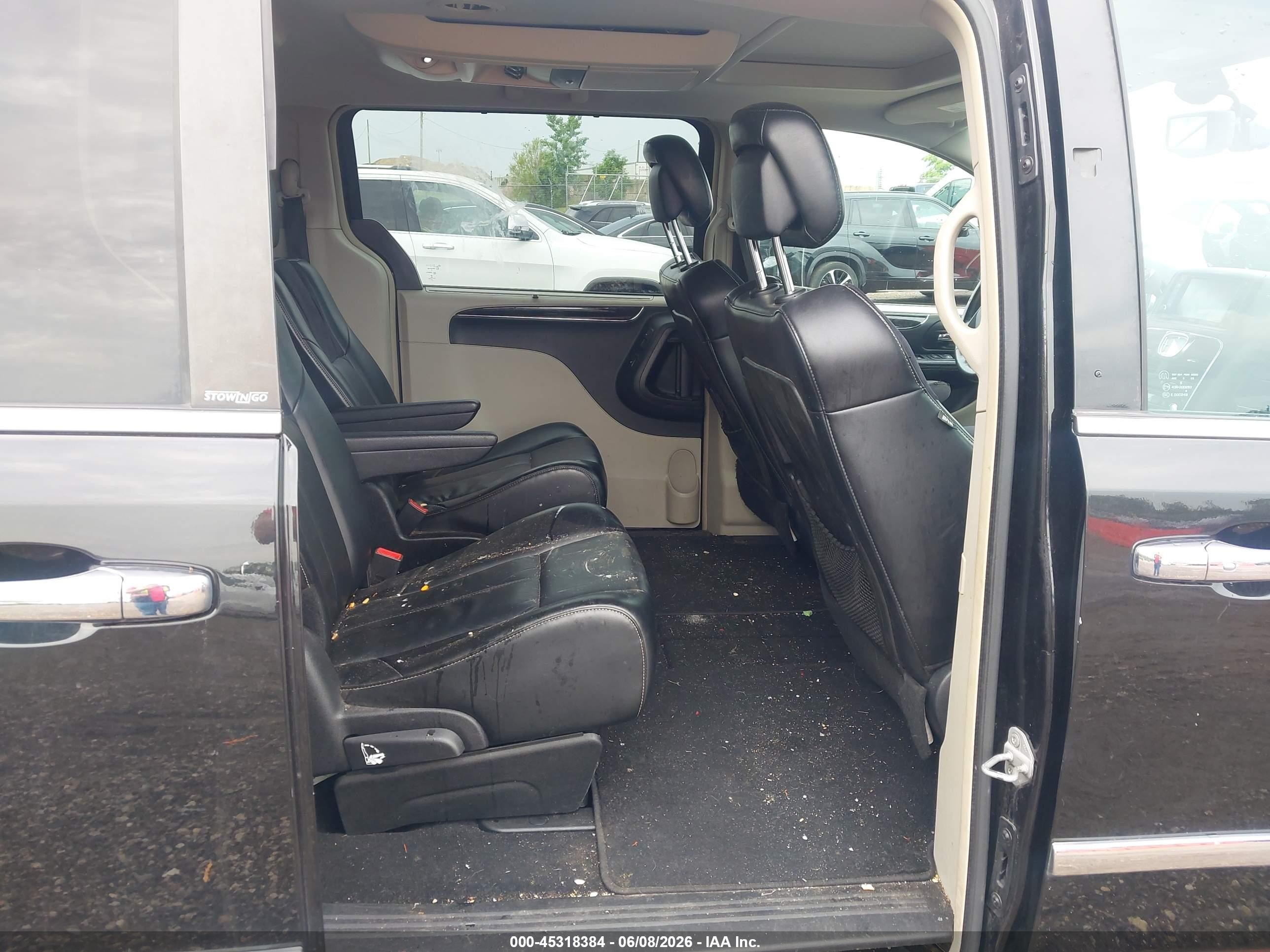 2014 Chrysler Town & Country Limited Black vin: 2C4RC1GG6ER183148