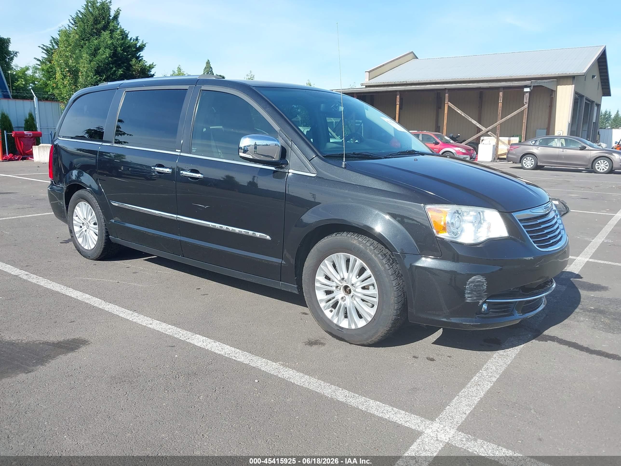 2013 Chrysler Town & Country Limited Black vin: 2C4RC1GG7DR777150
