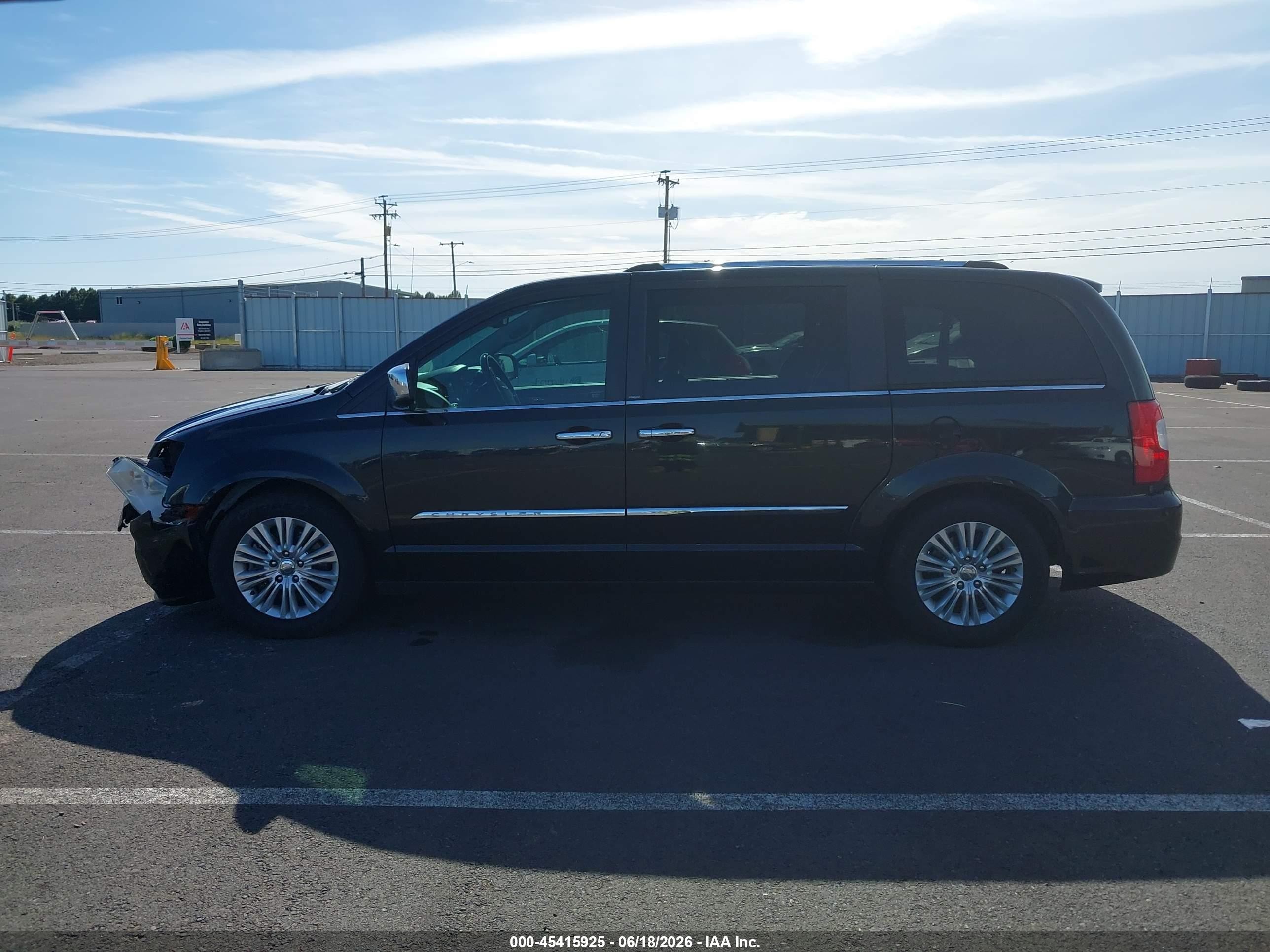 2013 Chrysler Town & Country Limited Black vin: 2C4RC1GG7DR777150