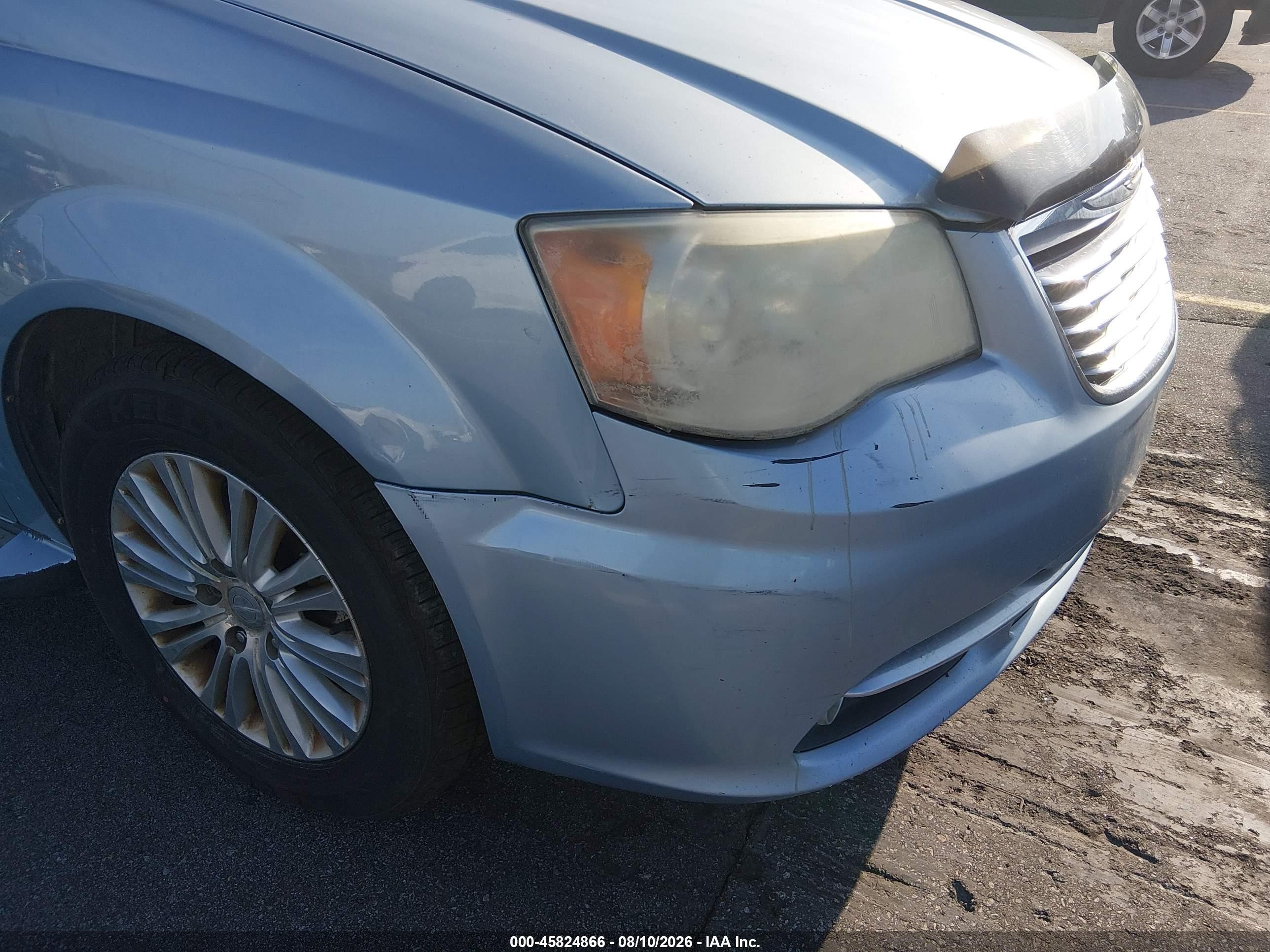 2013 Chrysler Town & Country Limited Light Blue vin: 2C4RC1GG8DR647149