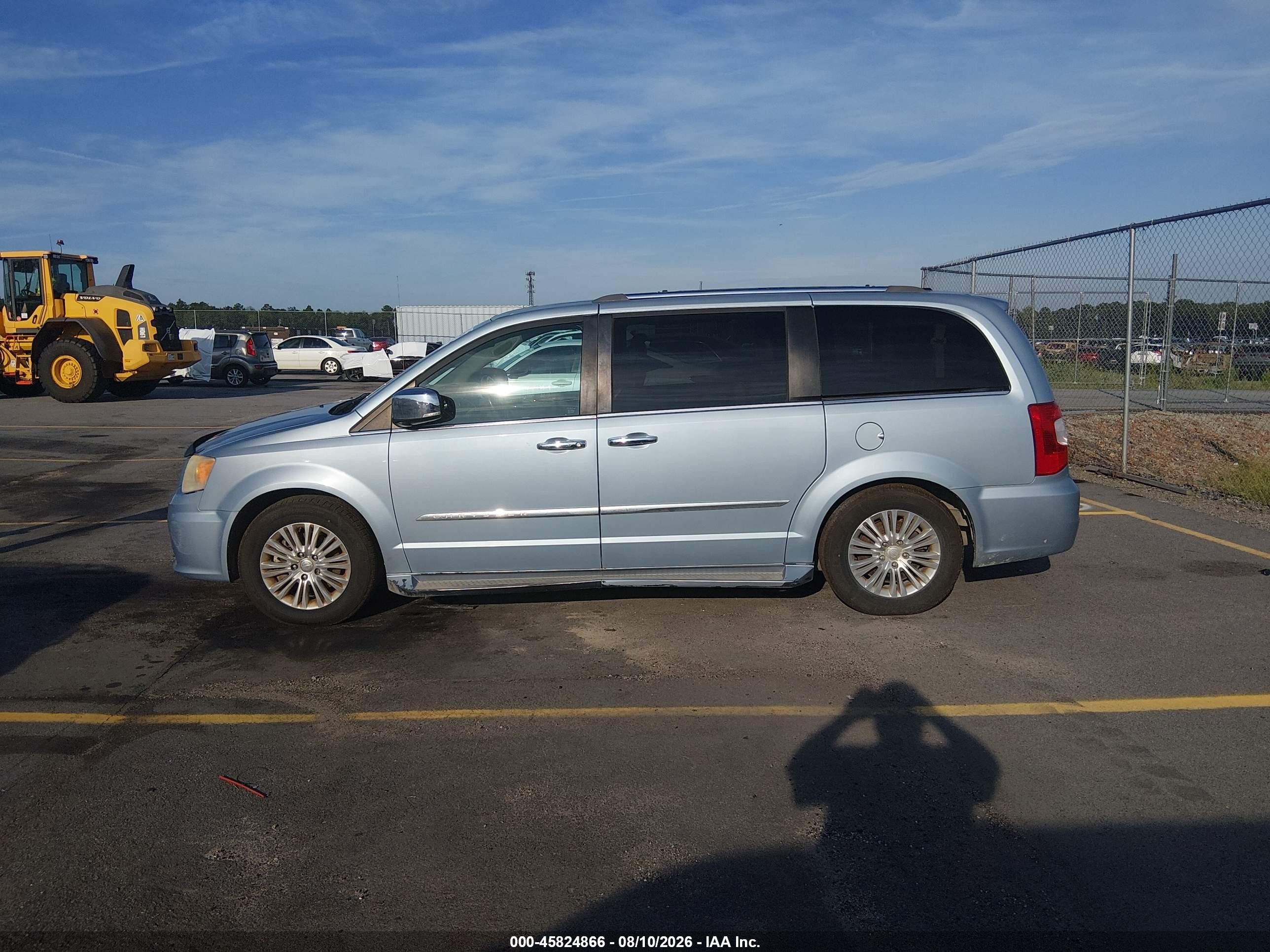 2013 Chrysler Town & Country Limited Light Blue vin: 2C4RC1GG8DR647149