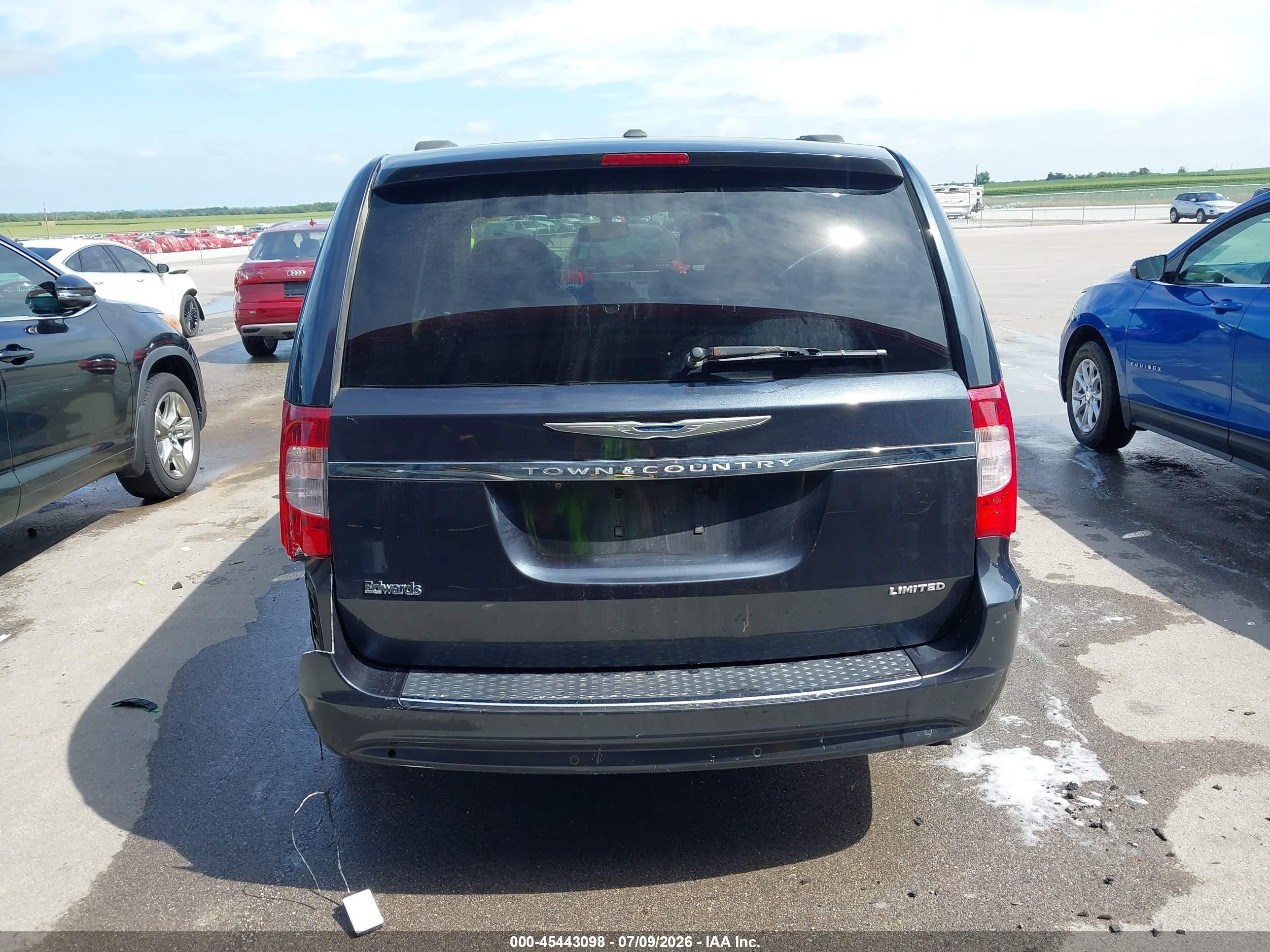 2014 Chrysler Town & Country Limited Black vin: 2C4RC1GG8ER138910