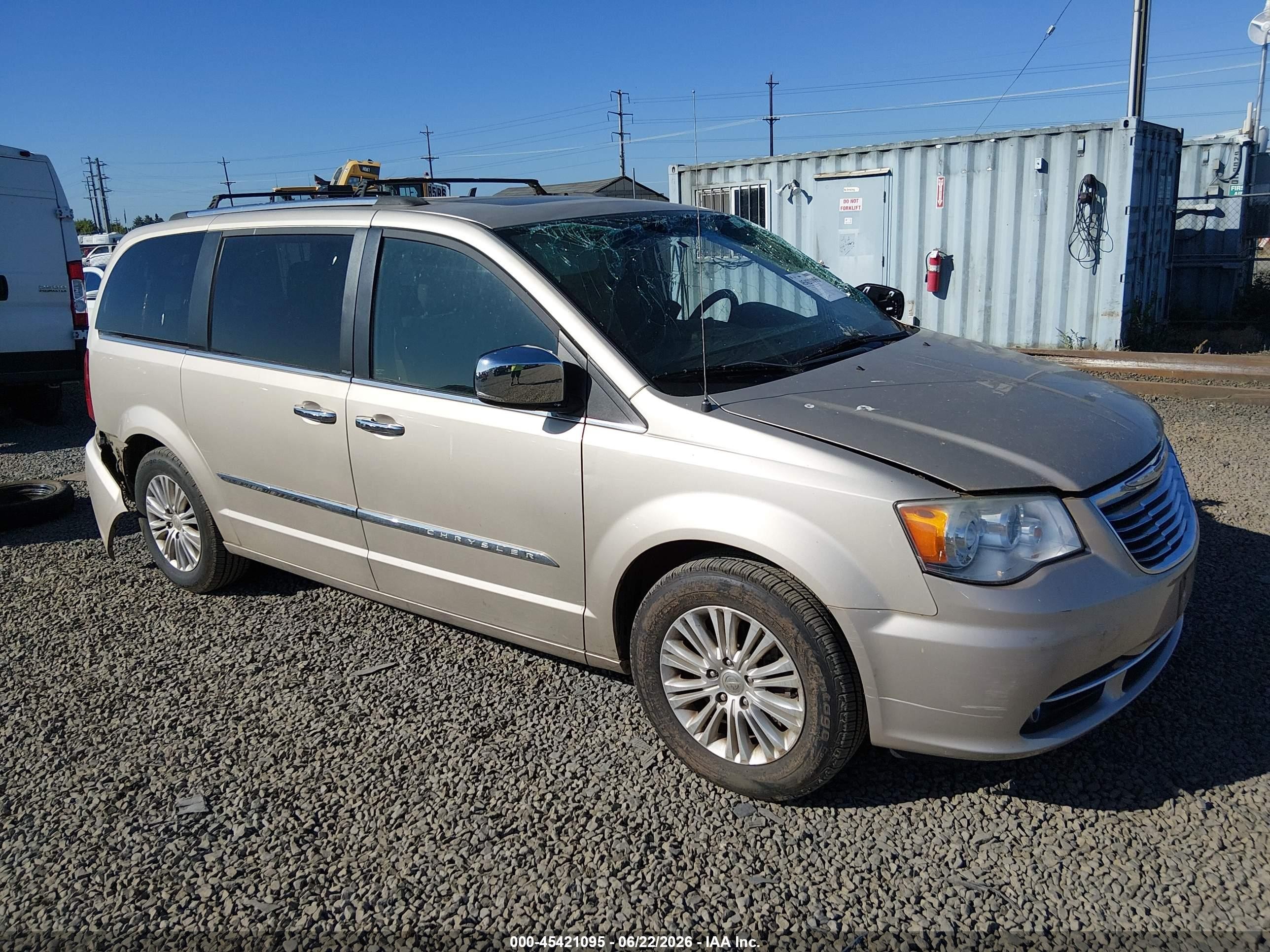 2012 Chrysler Town & Country Limited Gold vin: 2C4RC1GG9CR270930