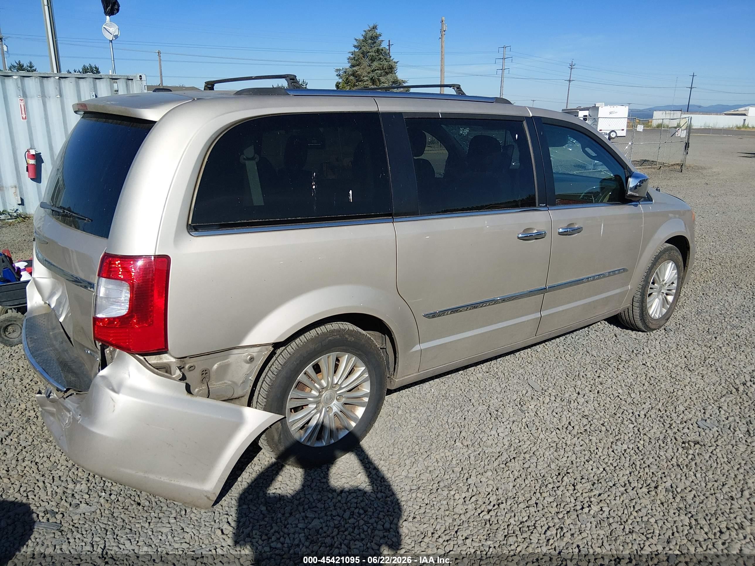 2012 Chrysler Town & Country Limited Gold vin: 2C4RC1GG9CR270930