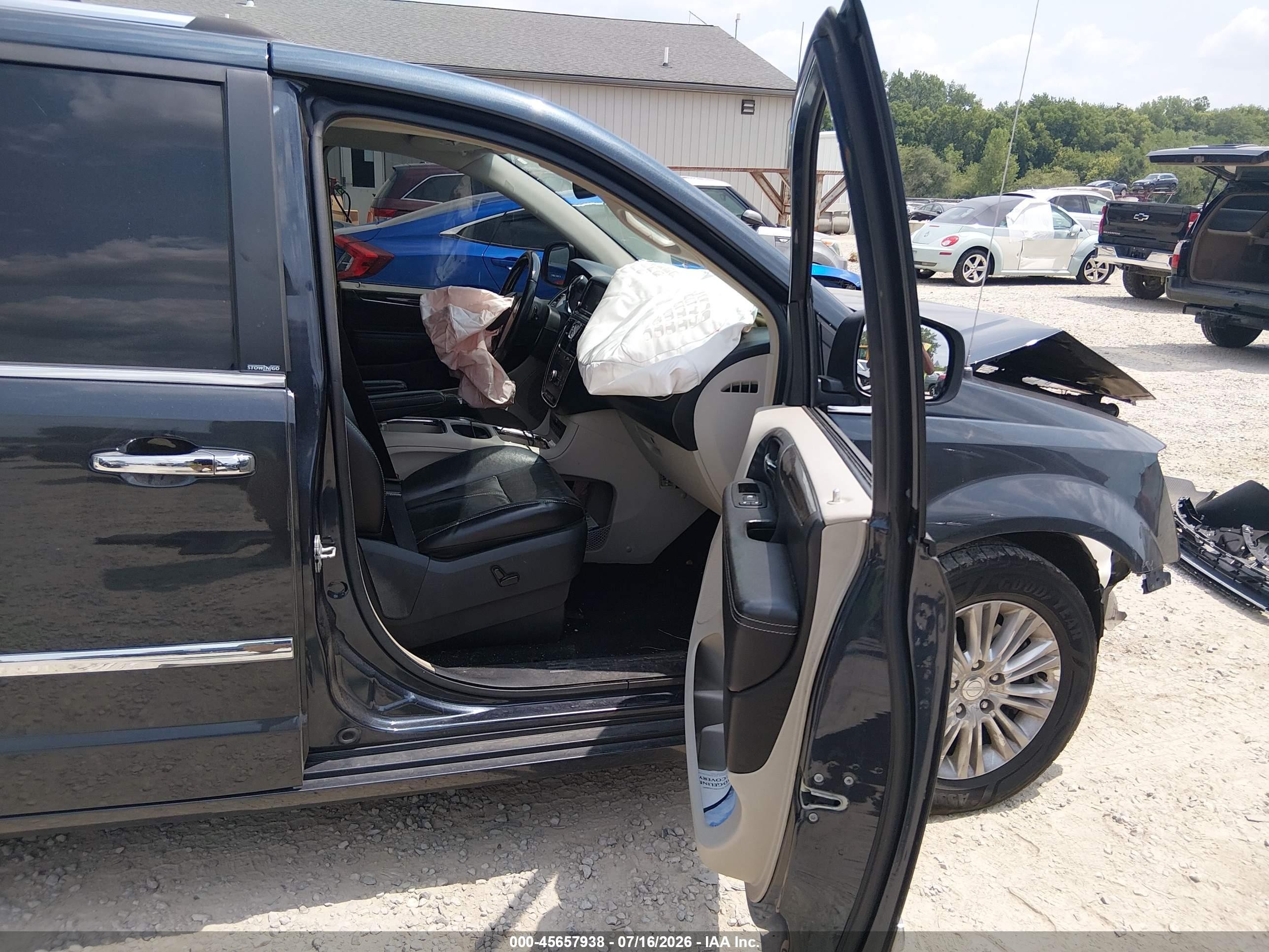 2014 Chrysler Town & Country Limited Black vin: 2C4RC1GG9ER169003
