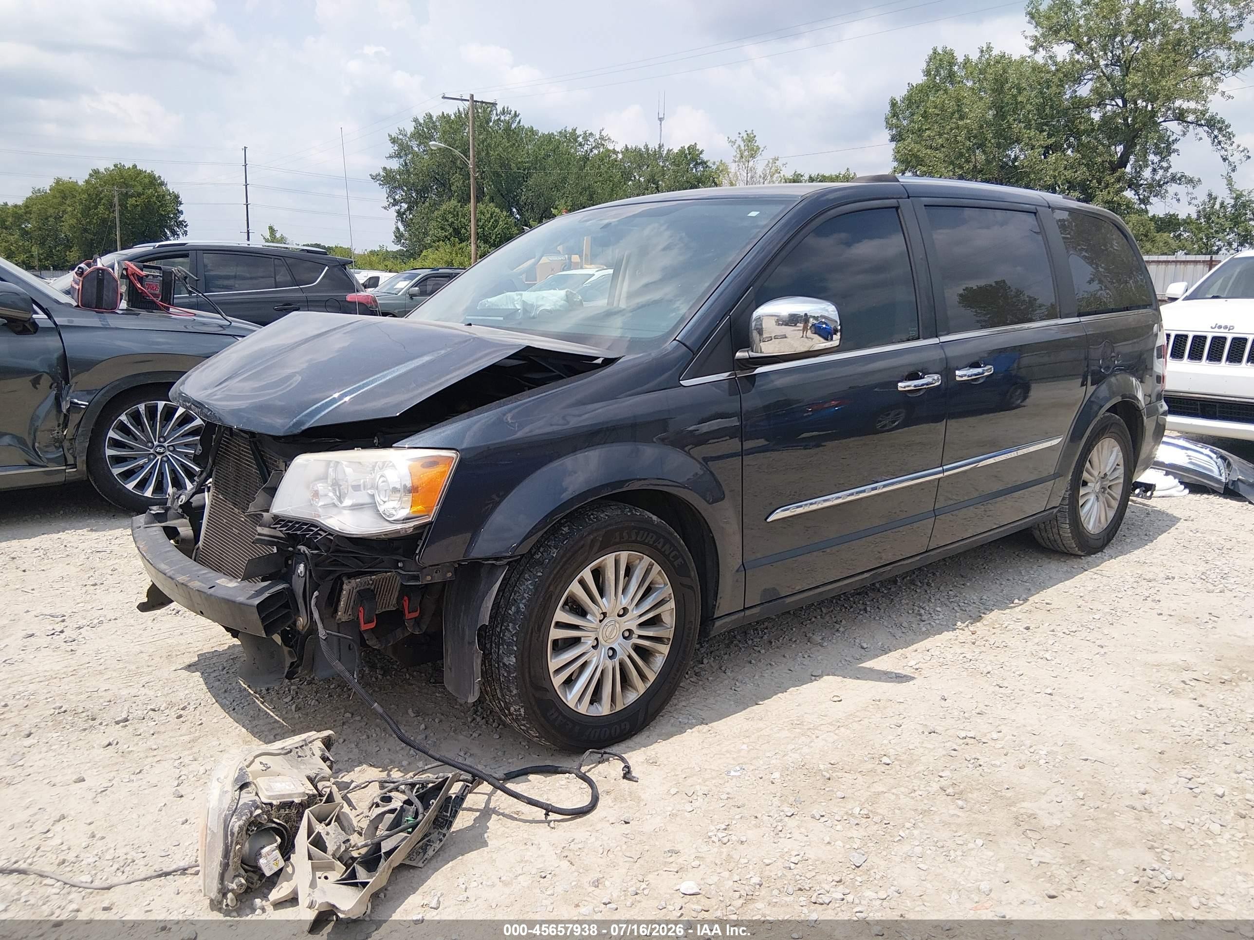 2014 Chrysler Town & Country Limited Black vin: 2C4RC1GG9ER169003