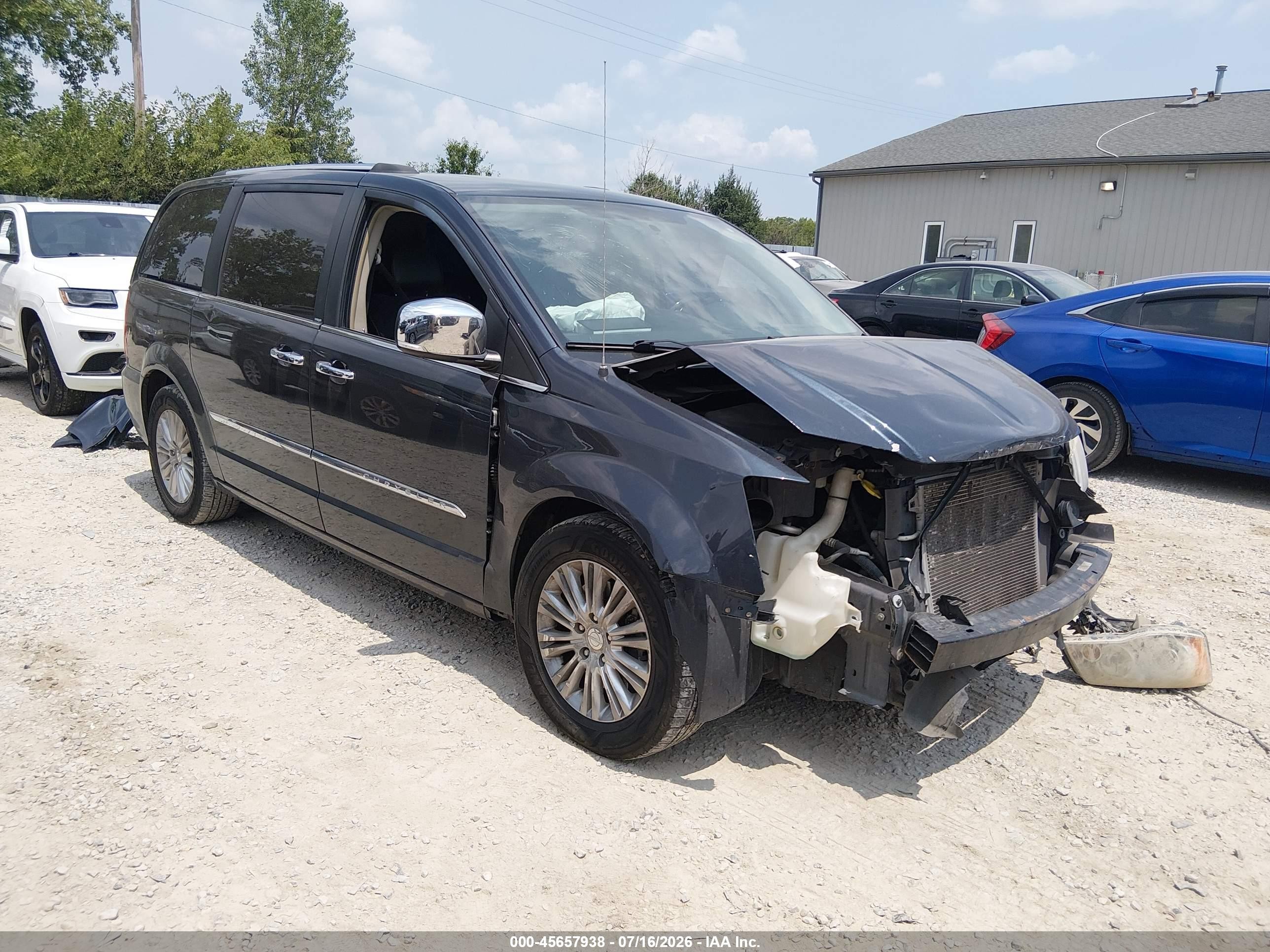 2014 Chrysler Town & Country Limited Black vin: 2C4RC1GG9ER169003