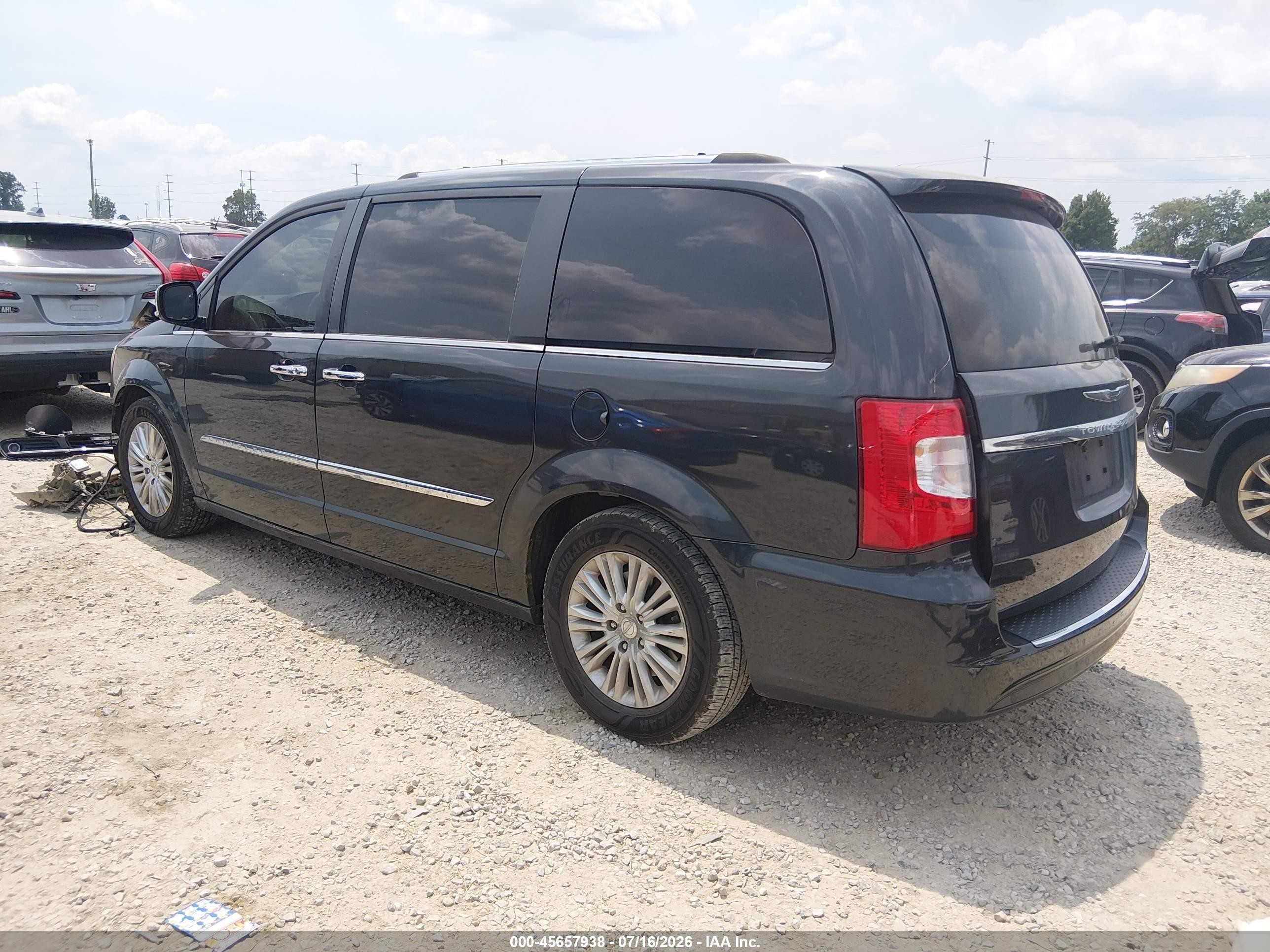 2014 Chrysler Town & Country Limited Black vin: 2C4RC1GG9ER169003