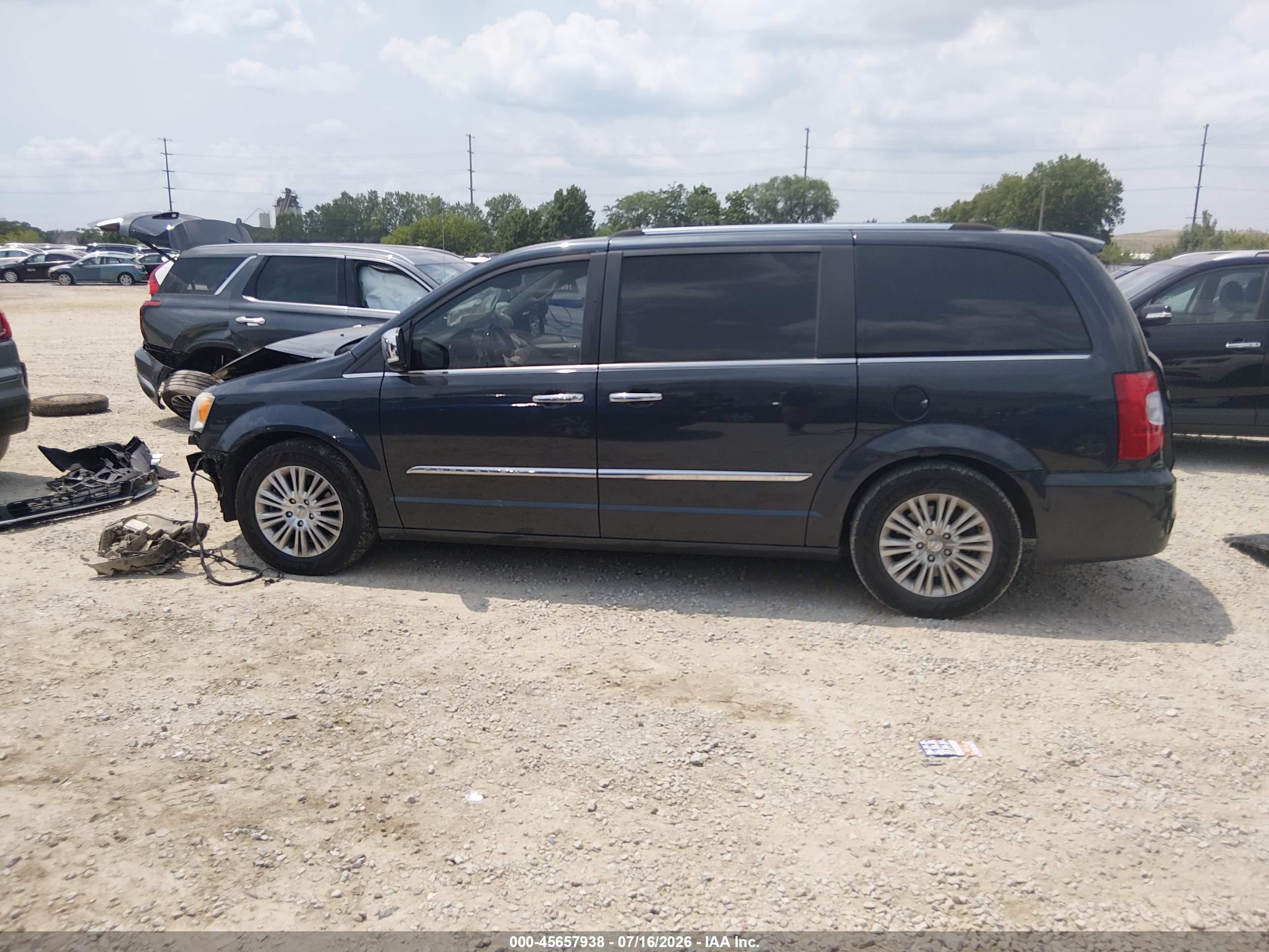 2014 Chrysler Town & Country Limited Black vin: 2C4RC1GG9ER169003