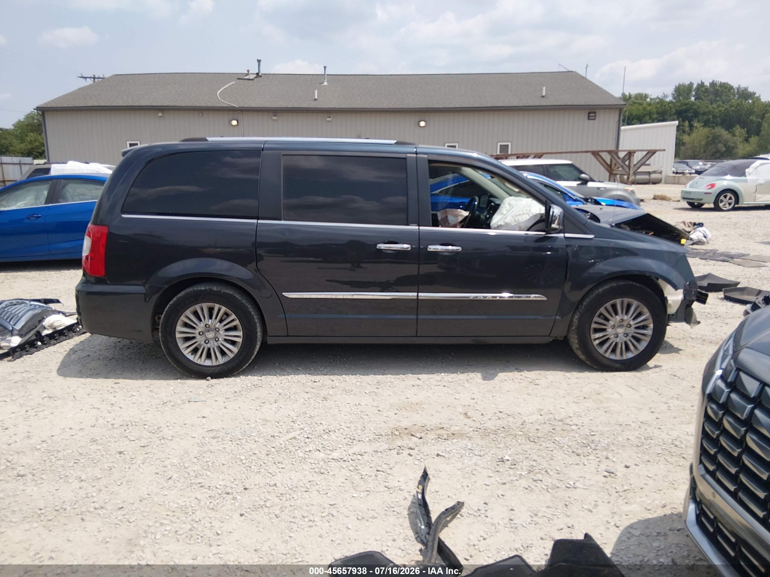 2014 Chrysler Town & Country Limited Black vin: 2C4RC1GG9ER169003